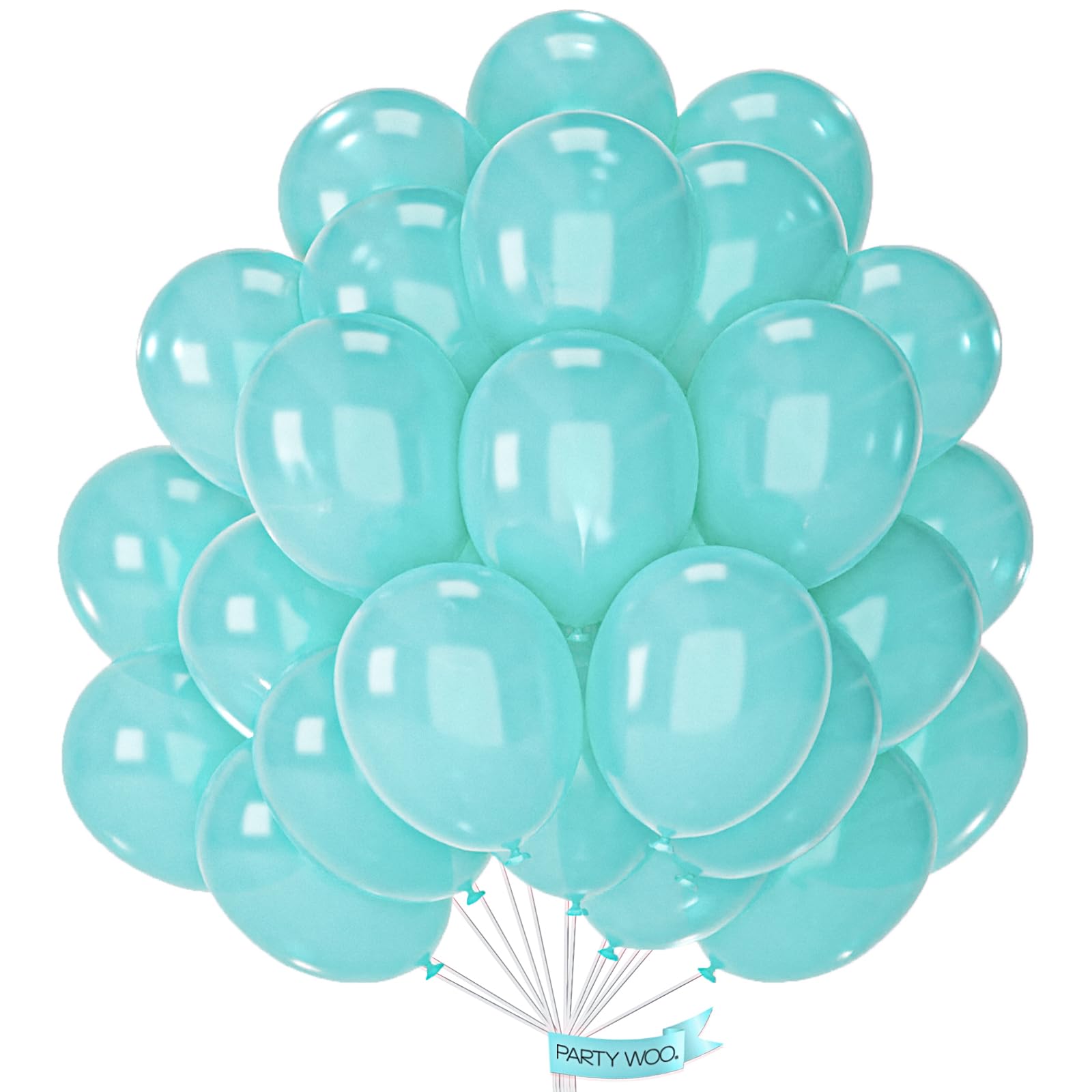 PartyWoo Metallic Green Balloons 50pcs 12 Inch Metallic Apple Green Latex Helium Balloons for Graduation Spring Forest Summer Wedding Engagement Baby Shower Birthday Party Decorations Green-G121