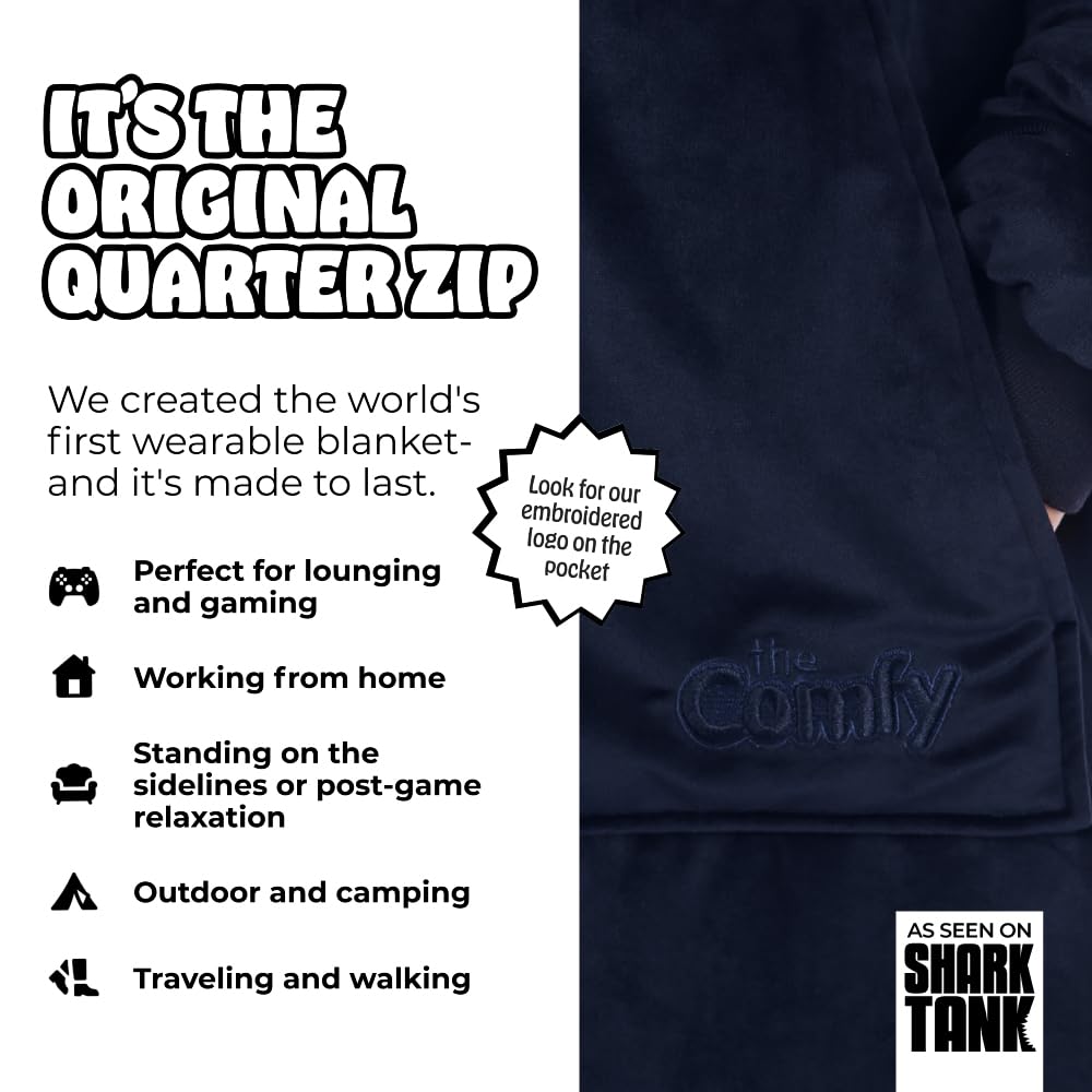 THE COMFY Original | From Shark Tank | Patented | Oversized Sherpa Wearable Blanket Hoodie| Gift for Women & Men | One Size