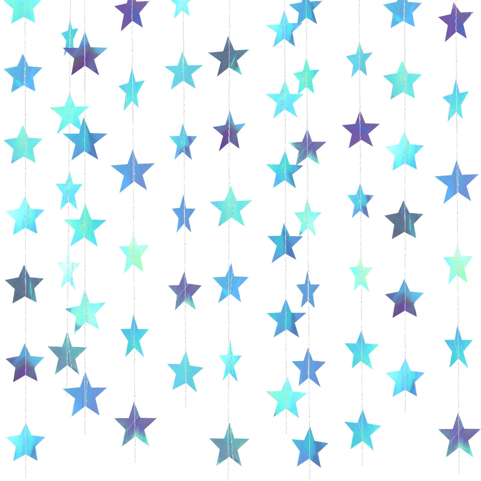 Patelai Glitter Star Garland Banner 2026 Graduation Decor 130 Feet Star Hanging Banner Twinkle Backdrop for Party Birthday Classroom Wedding Supplies(Gold)