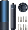 HOTO Electric Screwdriver Rechargeable, 3.6V Cordless Screwdriver Set USB-C, 1/4'' Hex Bits, 3 Torque Settings, 1500mAh Battery, LED Light & 12 S2 Metal Bits for Furniture/Electrical Repairs