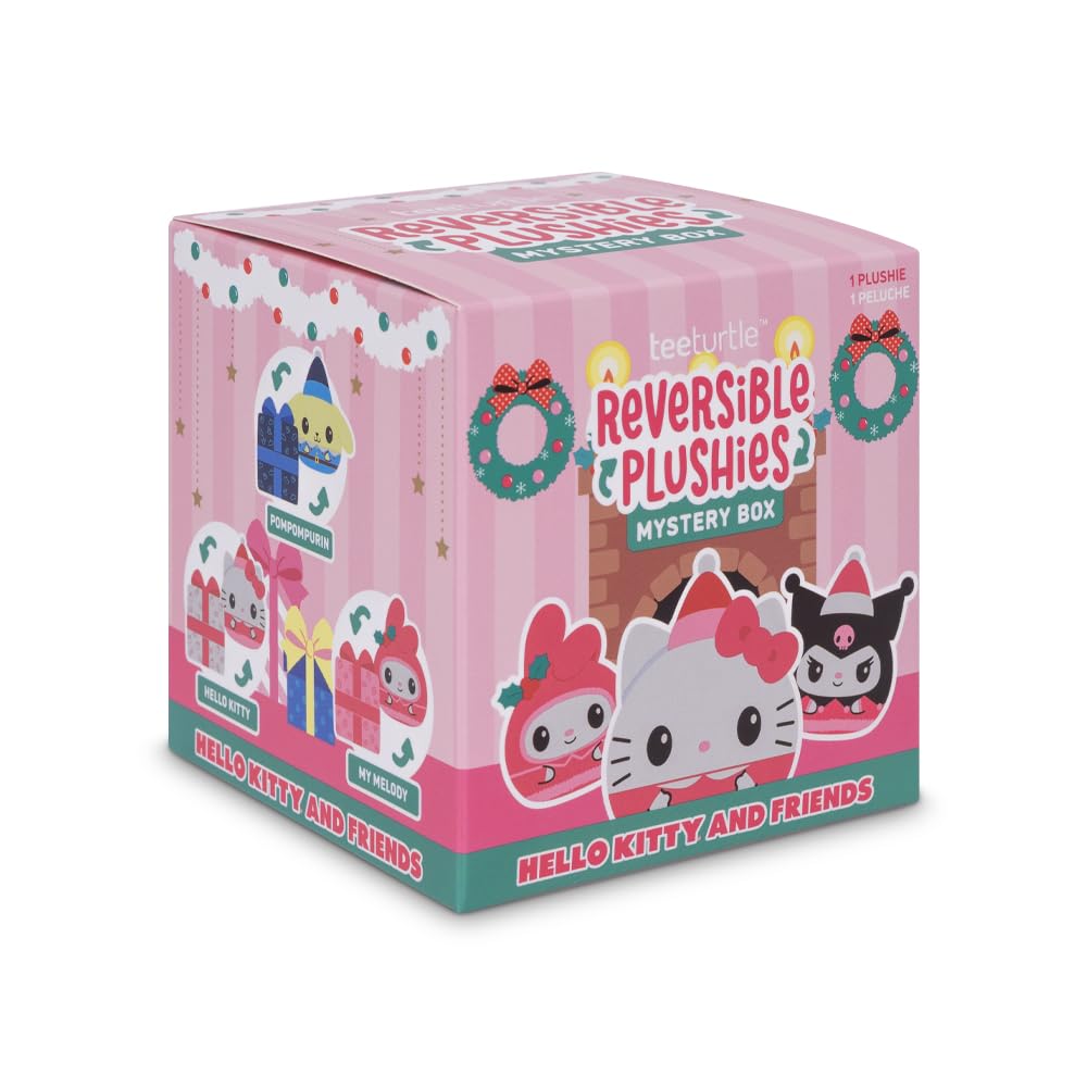 TeeTurtle Spooky Surprise Series Reversible Plushie Mystery Box - 3-Inch Mini Two-Sided Blind Box Plush with Embroidered Details - Cute Collectible Halloween Toy for Kids, Teens, and Adults
