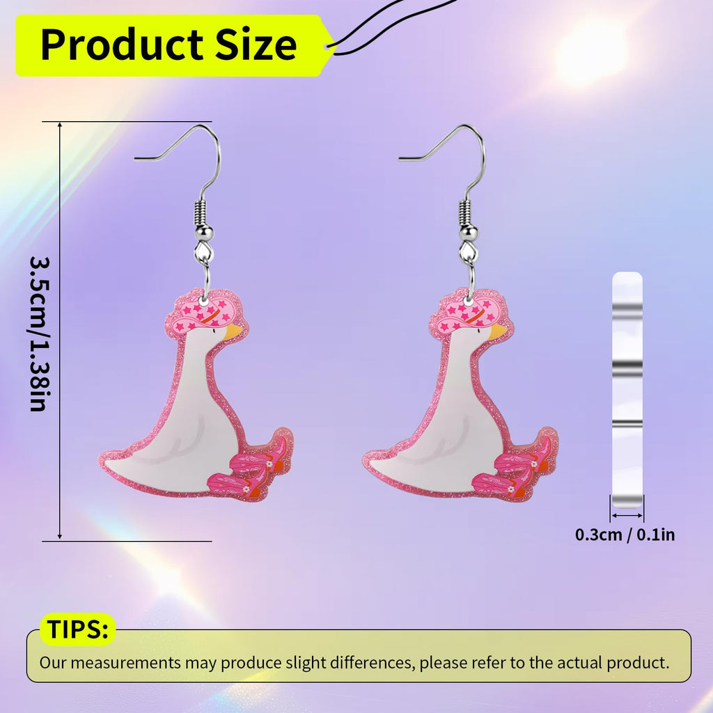 Funny Dog Sunflower Paw Print Earrings for Women - Unique & Quirky Funky Acrylic Dangle Earrings, Cute & Silly Novelty Design, Wacky & Crazy Earrings for Fun Lovers