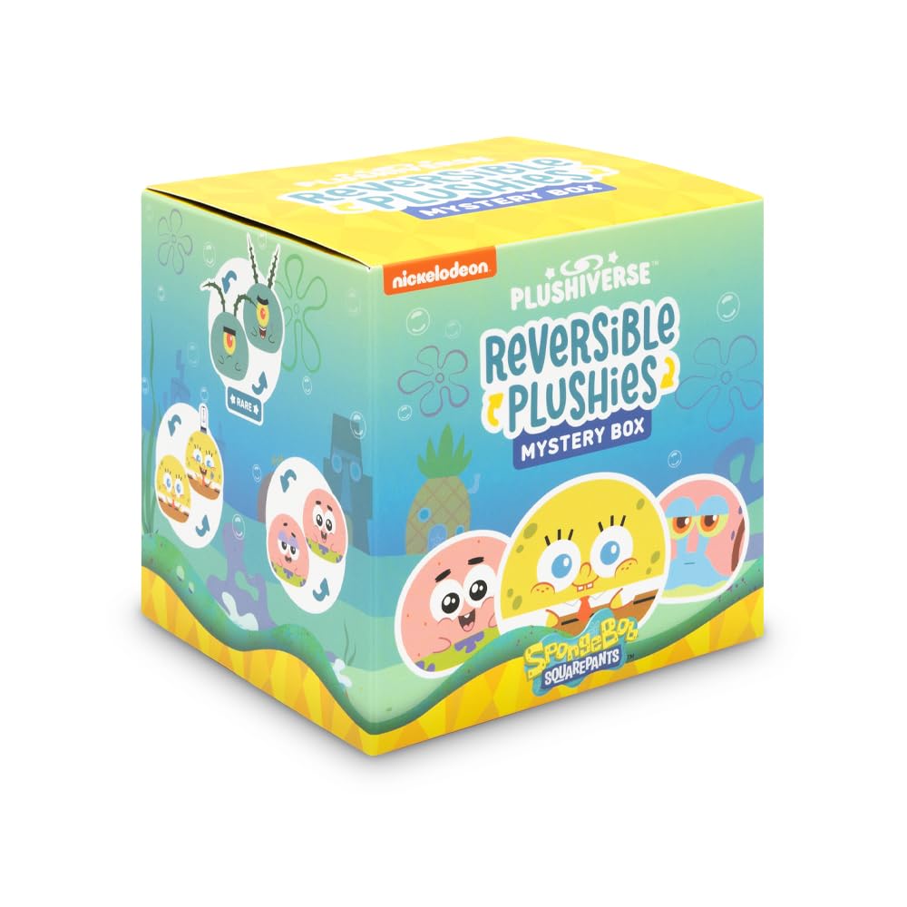 TeeTurtle Spooky Surprise Series Reversible Plushie Mystery Box - 3-Inch Mini Two-Sided Blind Box Plush with Embroidered Details - Cute Collectible Halloween Toy for Kids, Teens, and Adults