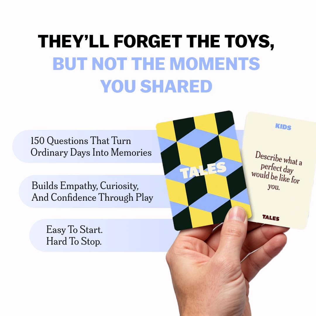 TALES 150 Life Story Interview Kit, Conversation Cards, for Grandparents, Parents, Families, Adults, Game Night, Road Trips, Dinner Table, Getting to Know You (New Edition)