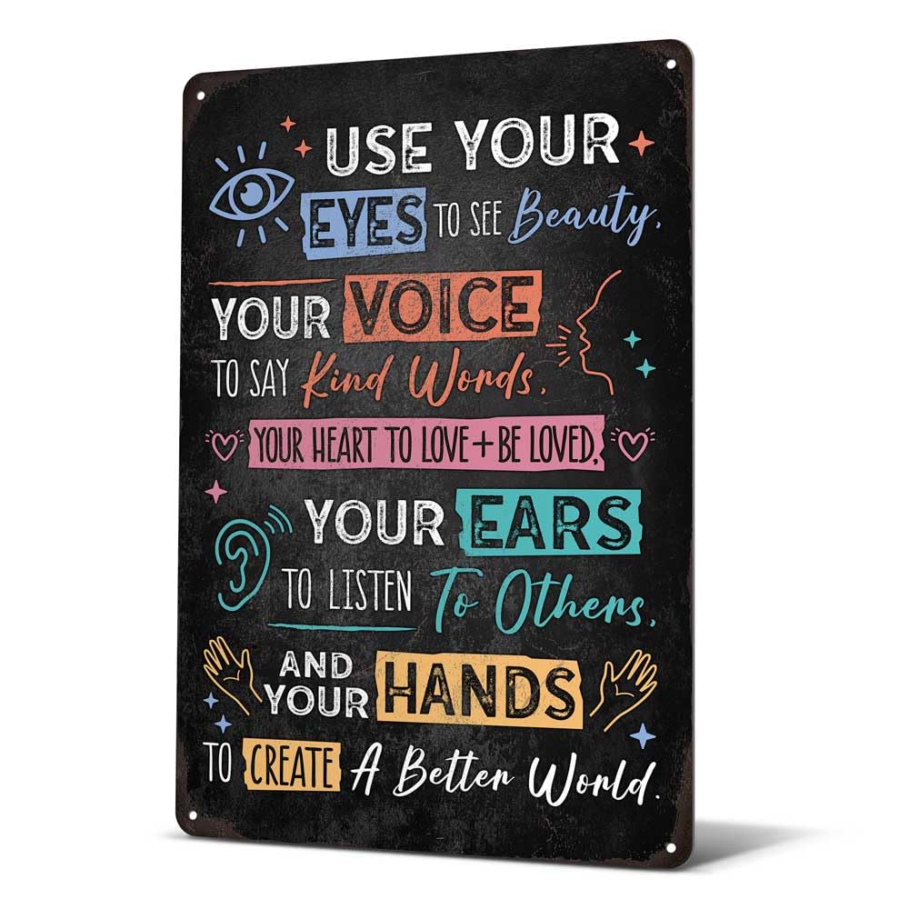 Heuhuww Grandparents Gifts-Vintage Grandparents House Rules Metal Sign for Grandma Grandpa from Grandkids Rustic Farm Home Kitchen Decor 12" x 8"(H19)