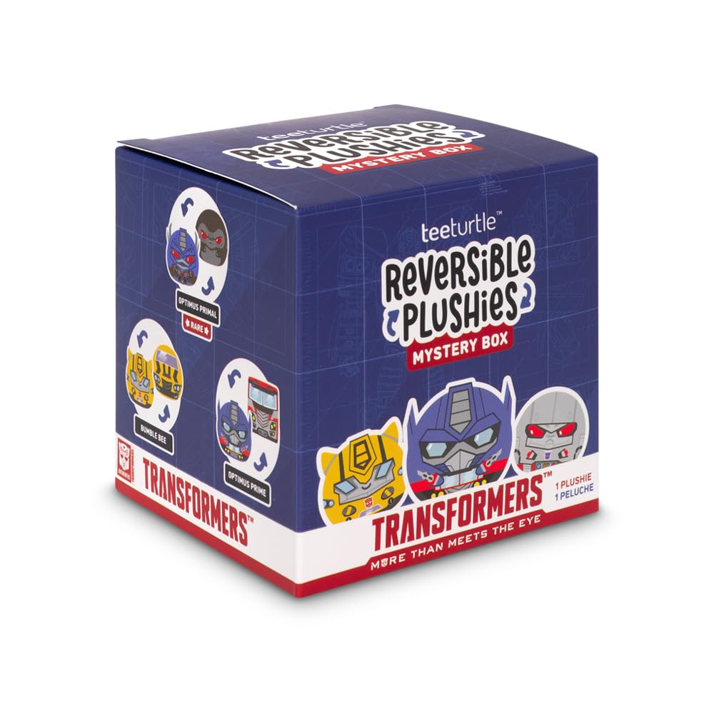 TeeTurtle Spooky Surprise Series Reversible Plushie Mystery Box - 3-Inch Mini Two-Sided Blind Box Plush with Embroidered Details - Cute Collectible Halloween Toy for Kids, Teens, and Adults