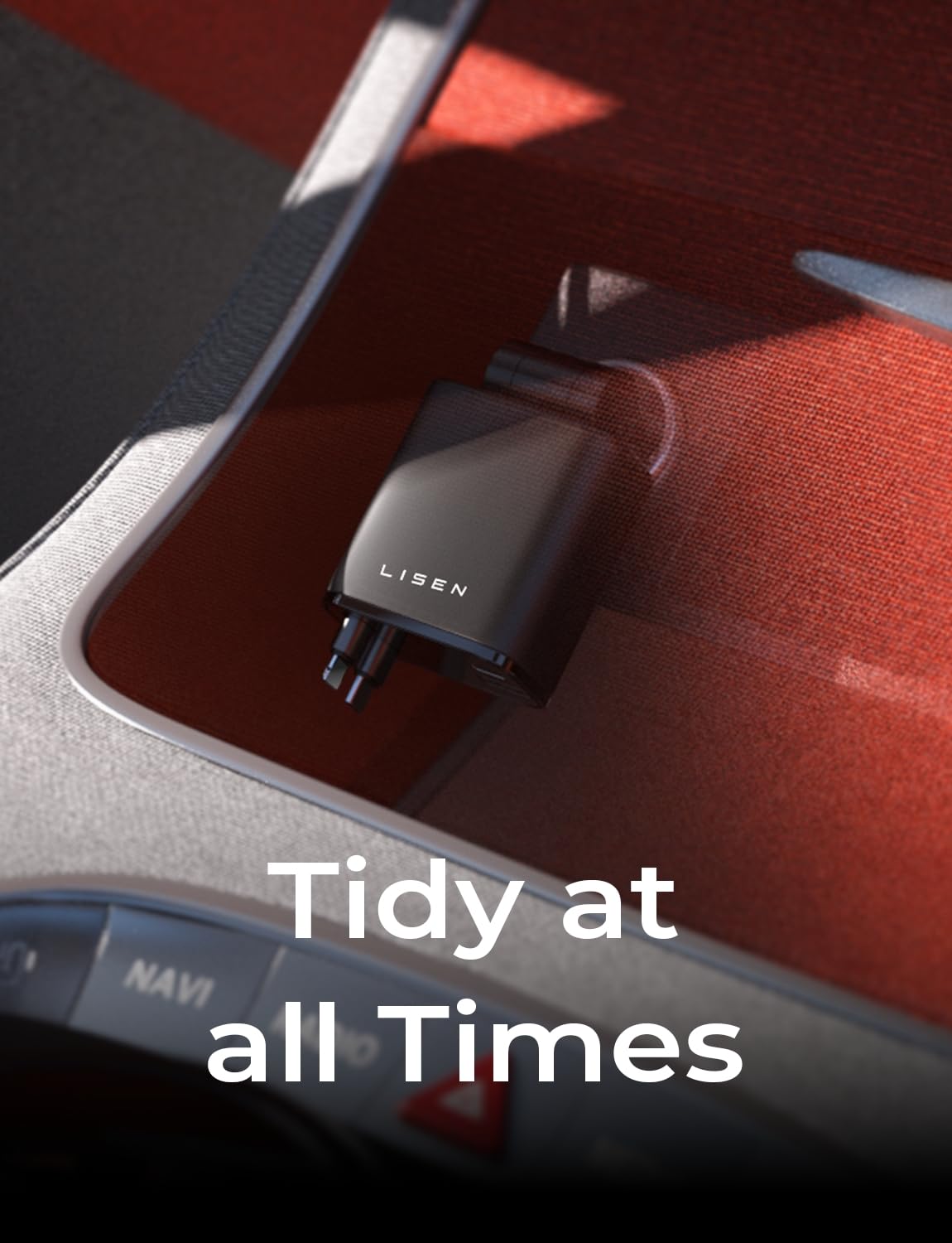 LISEN Retractable Car Charger, 84W Car Charger USB C Fast Charger Adapter for iPhone, Car Accessories for Men Women, Gifts for Fathers Day for Men Dad Husband, for iPhone 17 16 15 14 13 12 11 Samsung