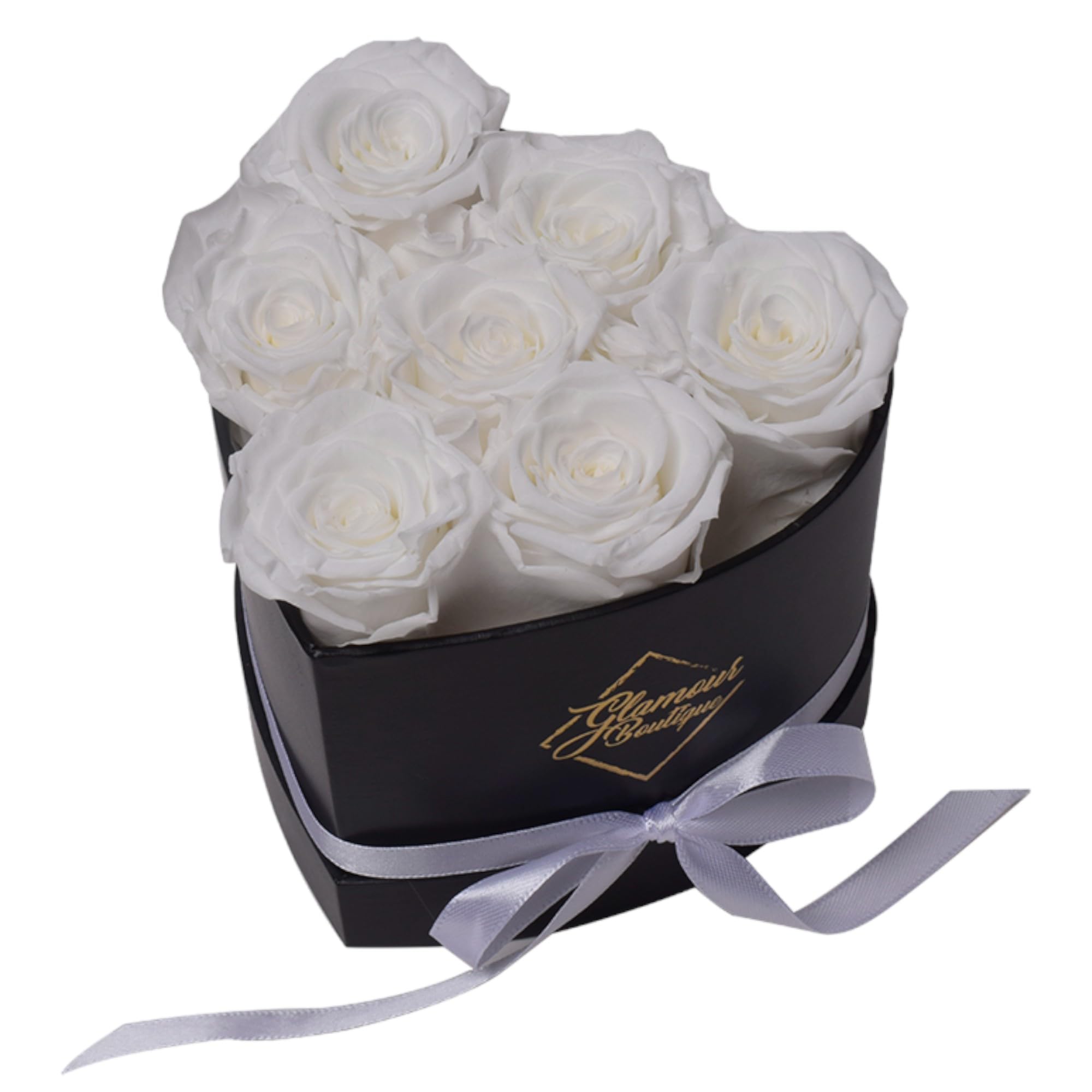 GLAMOUR BOUTIQUE 16 Flower Forever Heart Shape Box, Mothers Day Gift For Mom, Eternal Preserved Roses Gift for Her, Flowers bouquet, For Birthday, Anniversary, Girlfriend - Red