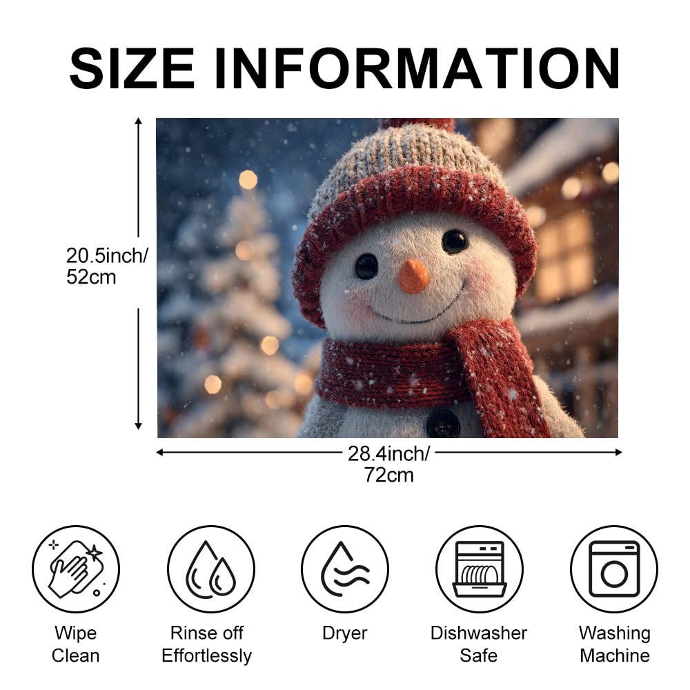 Stove Mat 28.35 x 20.47 Inch Christmas Fireplace and Tree Design Cozy Living Room Holiday Scene Decorative Kitchen Countertop Cover Reusable Flexible Mat for Gas Range Electric Stove Home Winter Décor