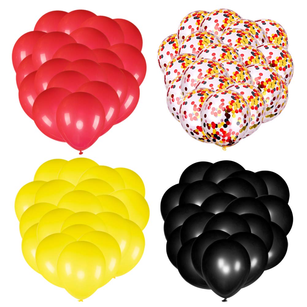 JOYYPOP 80 PCS Red White and Blue Balloons 12 Inch Patriotic Balloons with Confetti Balloons for 4th of July Decorations Independence Day 250 Anniversary Birthday Party Supplies
