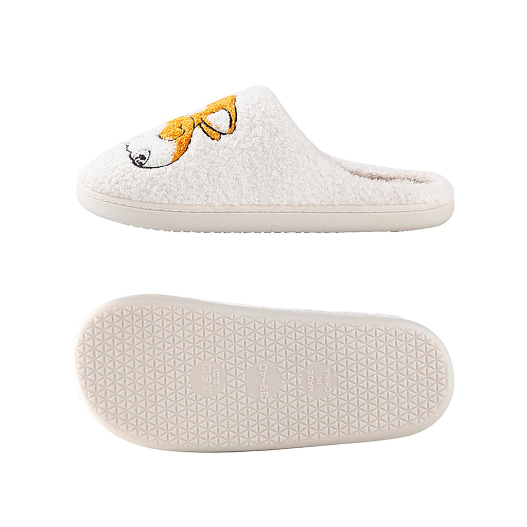 Cute Animal Slippers for Women Men Winter Fluffy Warm House Slippers Soft Plush Indoor outdoor Shoes