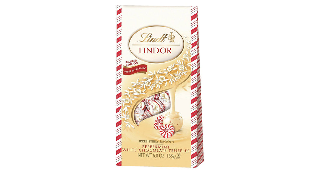 Lindt LINDOR Holiday Snickerdoodle White Chocolate Candy Truffles with Smooth, Melting Truffle Center, 8.5 oz. Bag