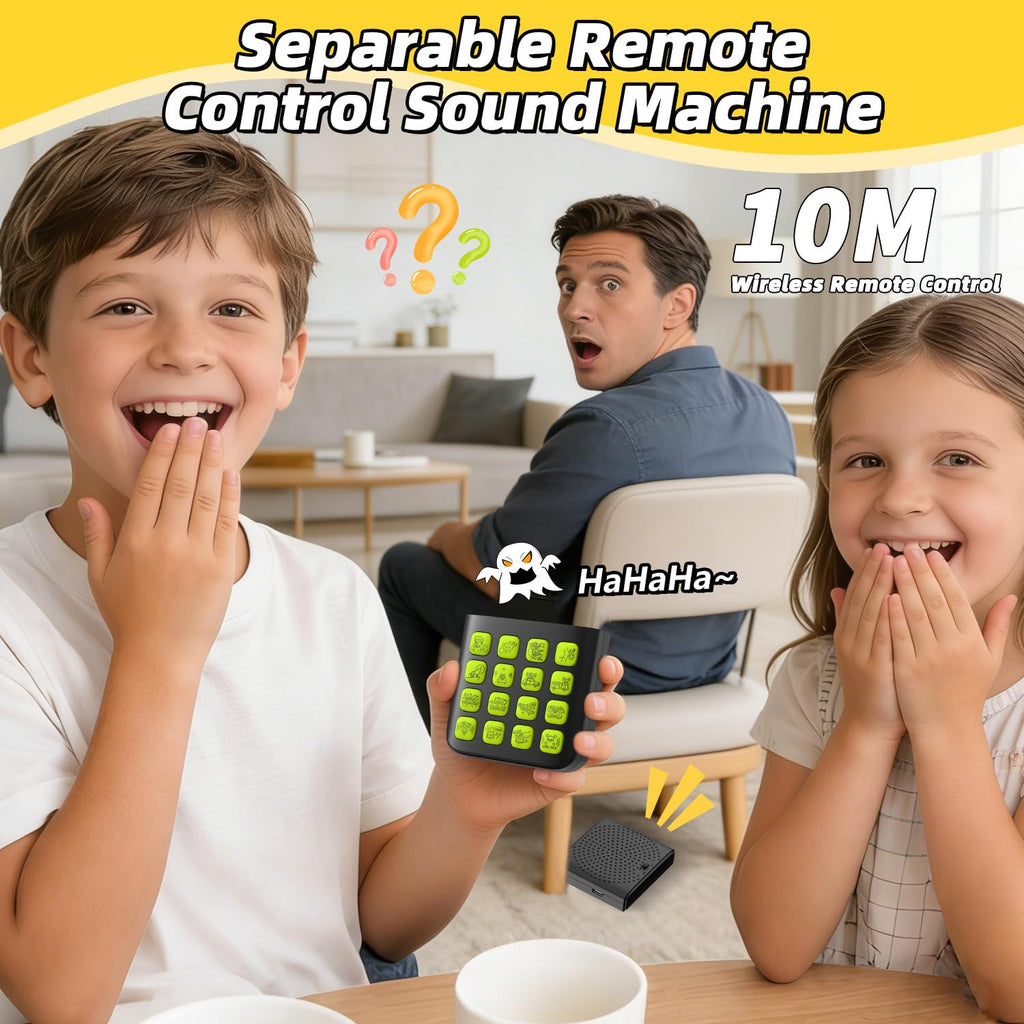 Fikami Rechargeable 2-in-1 Separable Magnetic Sound Effects Machine,16 Sounds,Volume Adjustment,Prank Gifts Toys for Boys,Remote Fart Machine for 6 7 8 9 10 11 12 13 Year Old Boys Toys Gifts