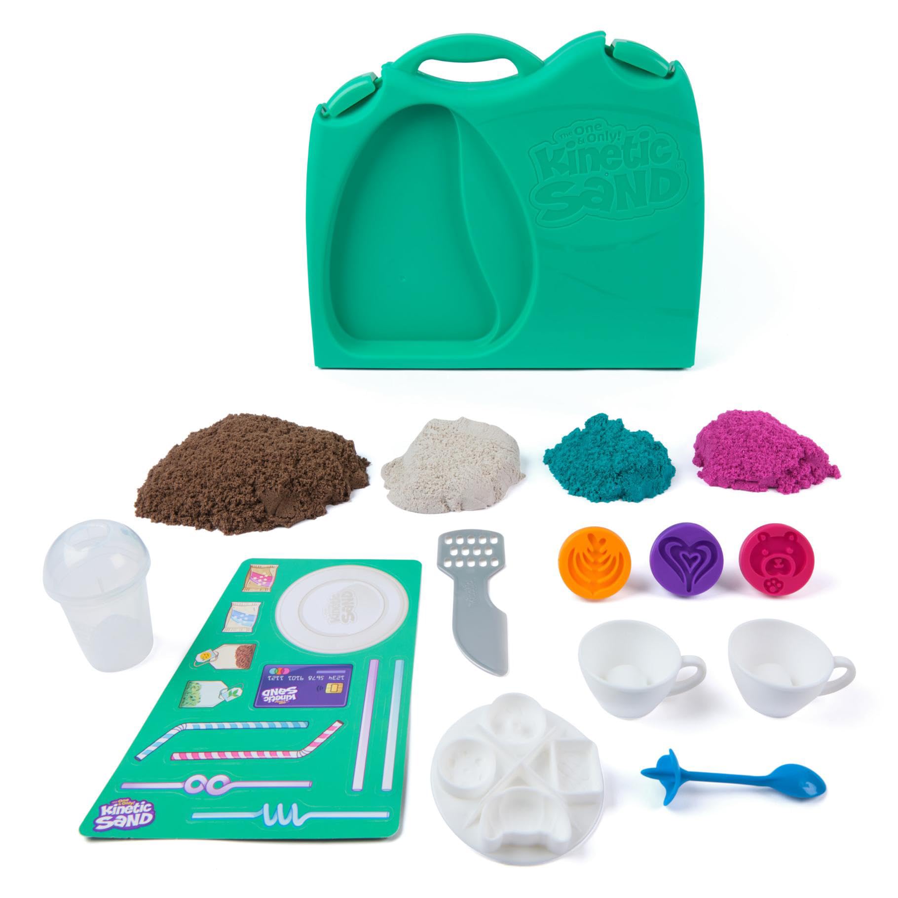 Kinetic Sand Scents, Ice Cream Treats Playset with 3 Colors Scented Play Sand & 6 Tools, Sensory Toys for Kids Ages 3 and up