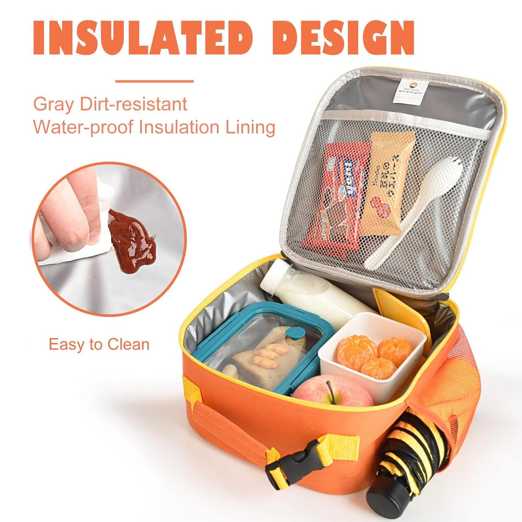 CaCTOUR Lunch Box Kids,Premium Insulated Lunchbox for Girls Boys,Soft Mini Cooler Bag Back to School Thermal Reusable Lunch Bag for Work School Picnic (Blue)