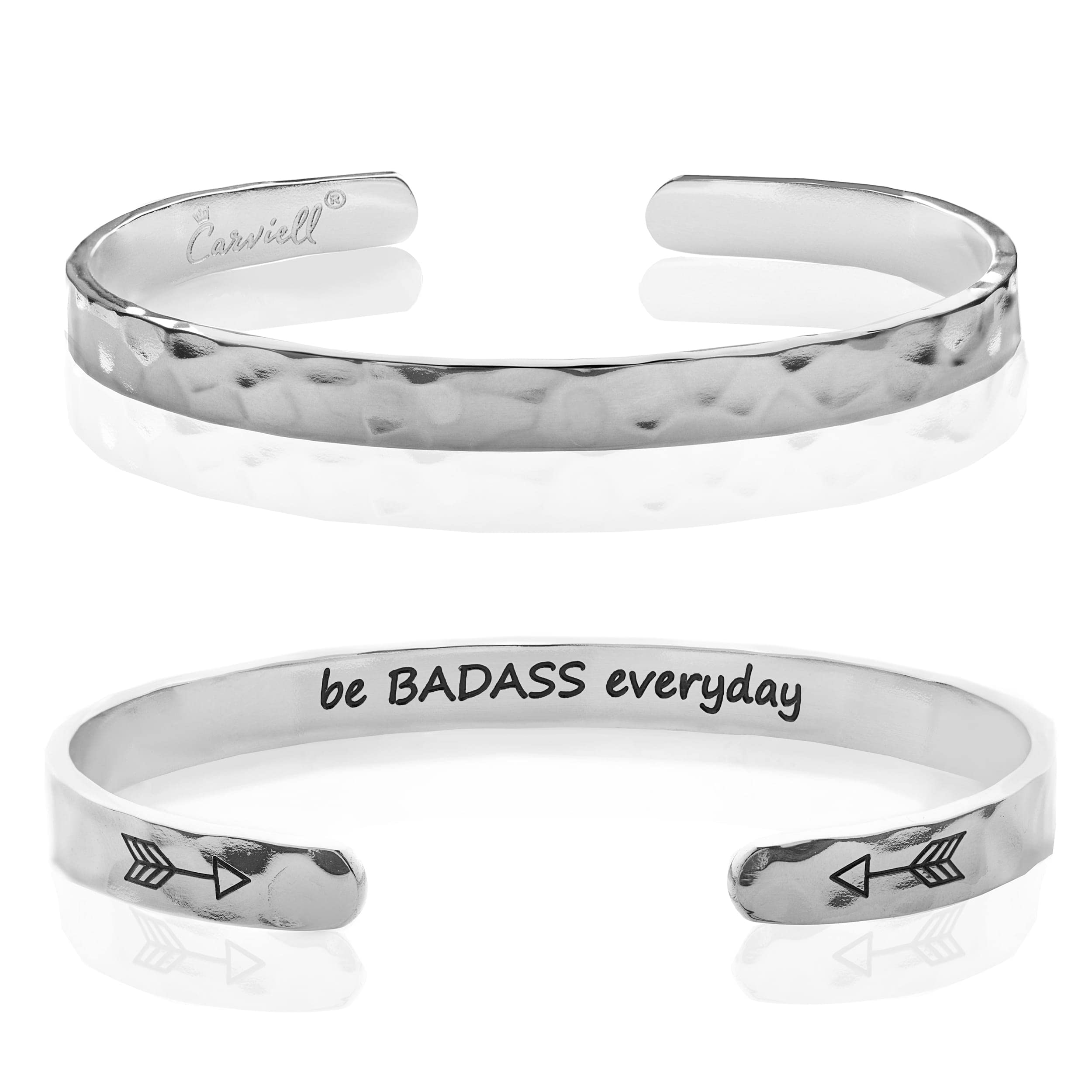 Carviell Bracelet - Gifts for Women – Inspirational, Friendship, Love, Mom, Daughter, Sister, Christian, Graduation, Memorial & Wedding Gifts – 100+ Phrases – Stainless Steel, Gift-Ready