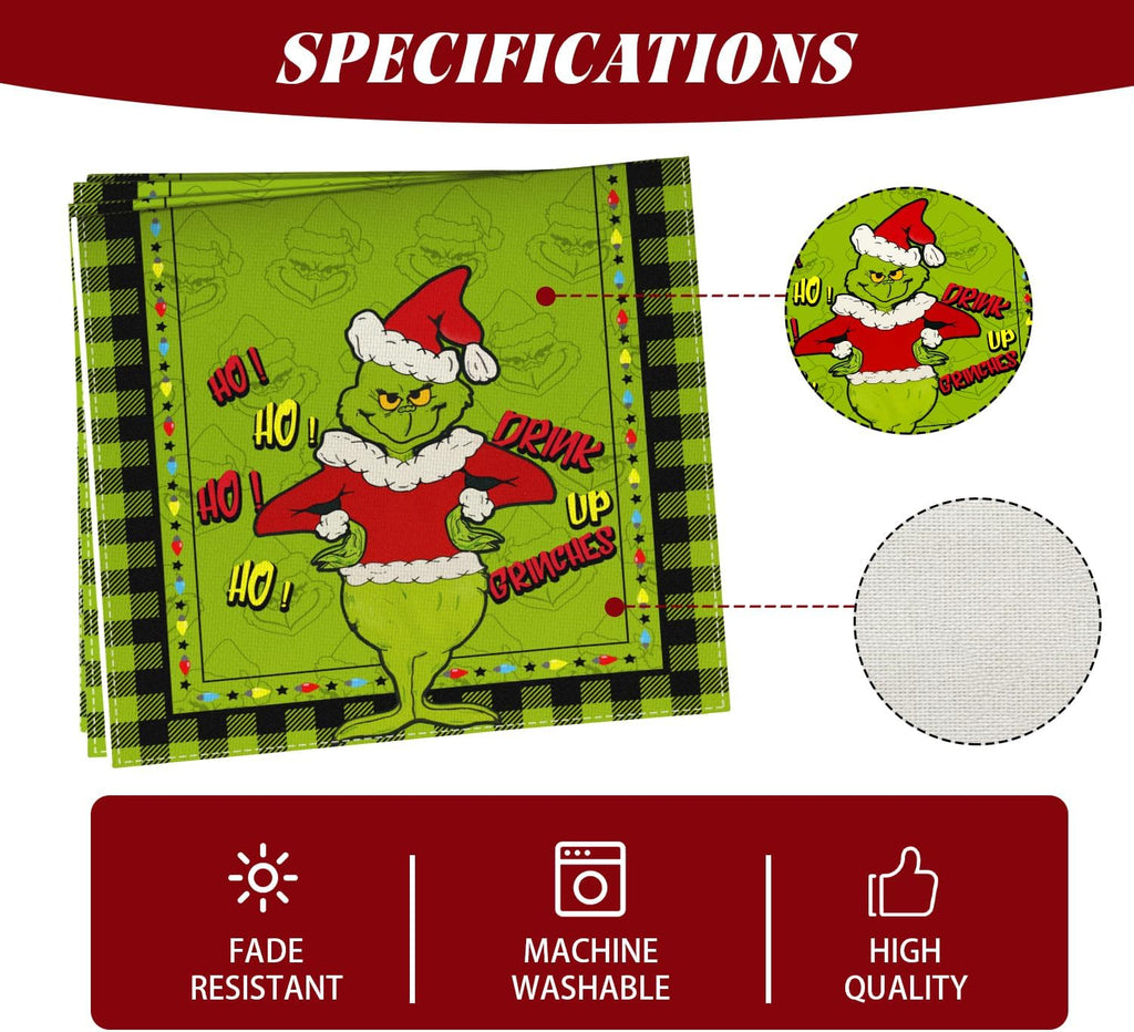 Christmas Table Runner 13x72 Inch Christmas Xmas Winter Holiday Decorations and Supplies for Home Kitchen Dining Room Table Decor