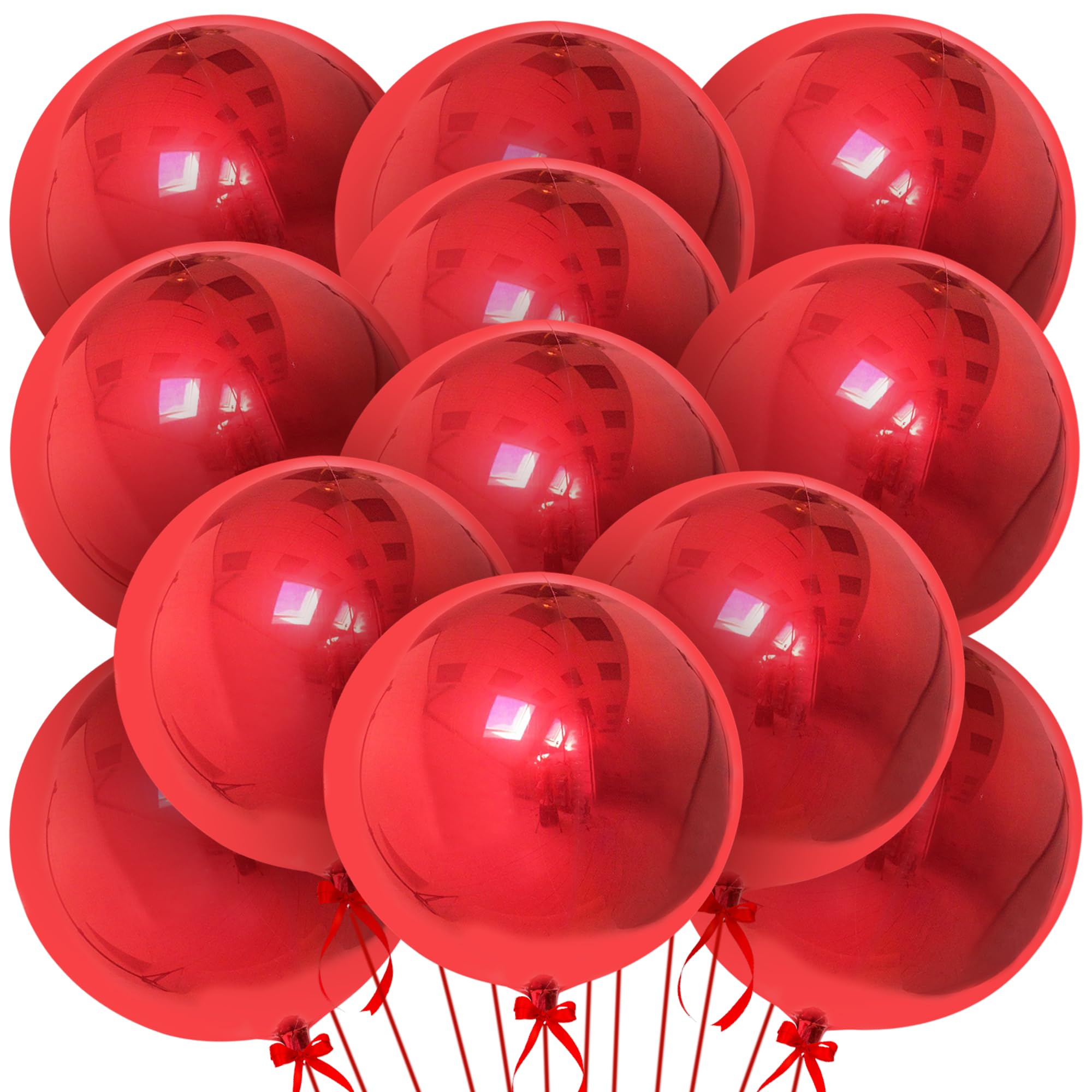 KatchOn, Large Gold Foil Balloons - 22 Inch, Pack of 12 | Gold Balloons for Graduation Decorations 2026 | Mylar Balloons for Anniversary, Wedding, Golden Birthday Party Decorations