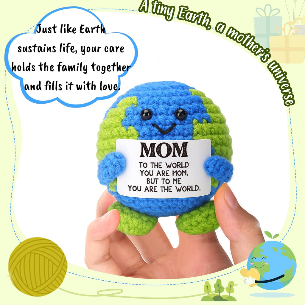 Mothers Day Gifts for Moms Wife Birthday Gift for Mom from Daughter Best Mom Ever Gifts Easter Eggs Filled Basket Stuffers Mothers Day Decorations New Bonus Step Mama Earth Crochet Gift I Love You Mum