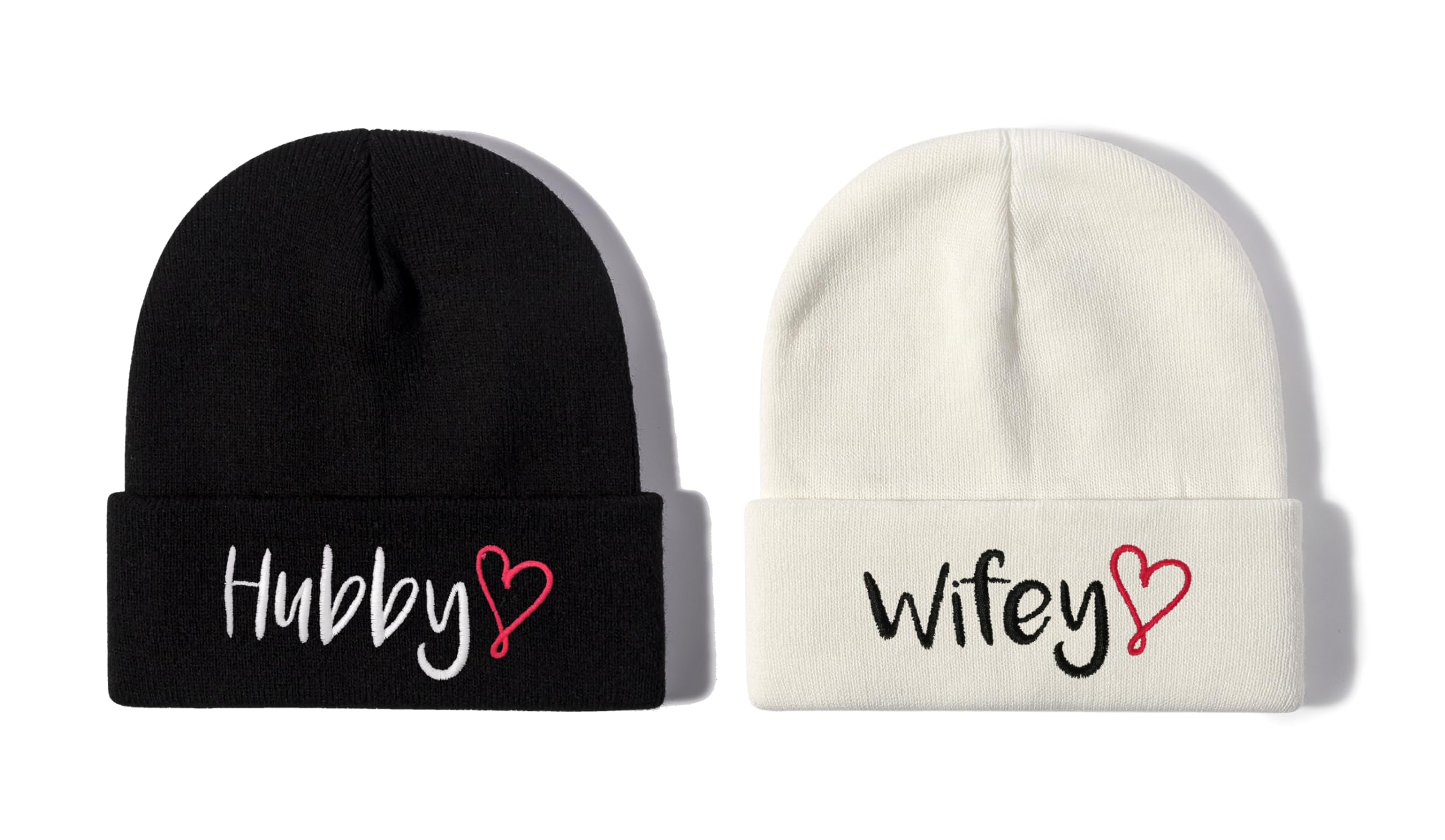 Mr Mrs Grandpa Grandma Dad Mom Hubby Wifey Beanie Hats