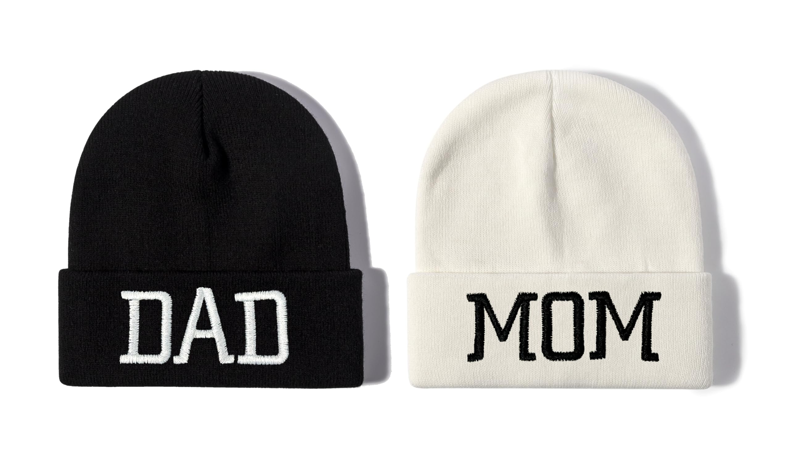 Mr Mrs Grandpa Grandma Dad Mom Hubby Wifey Beanie Hats