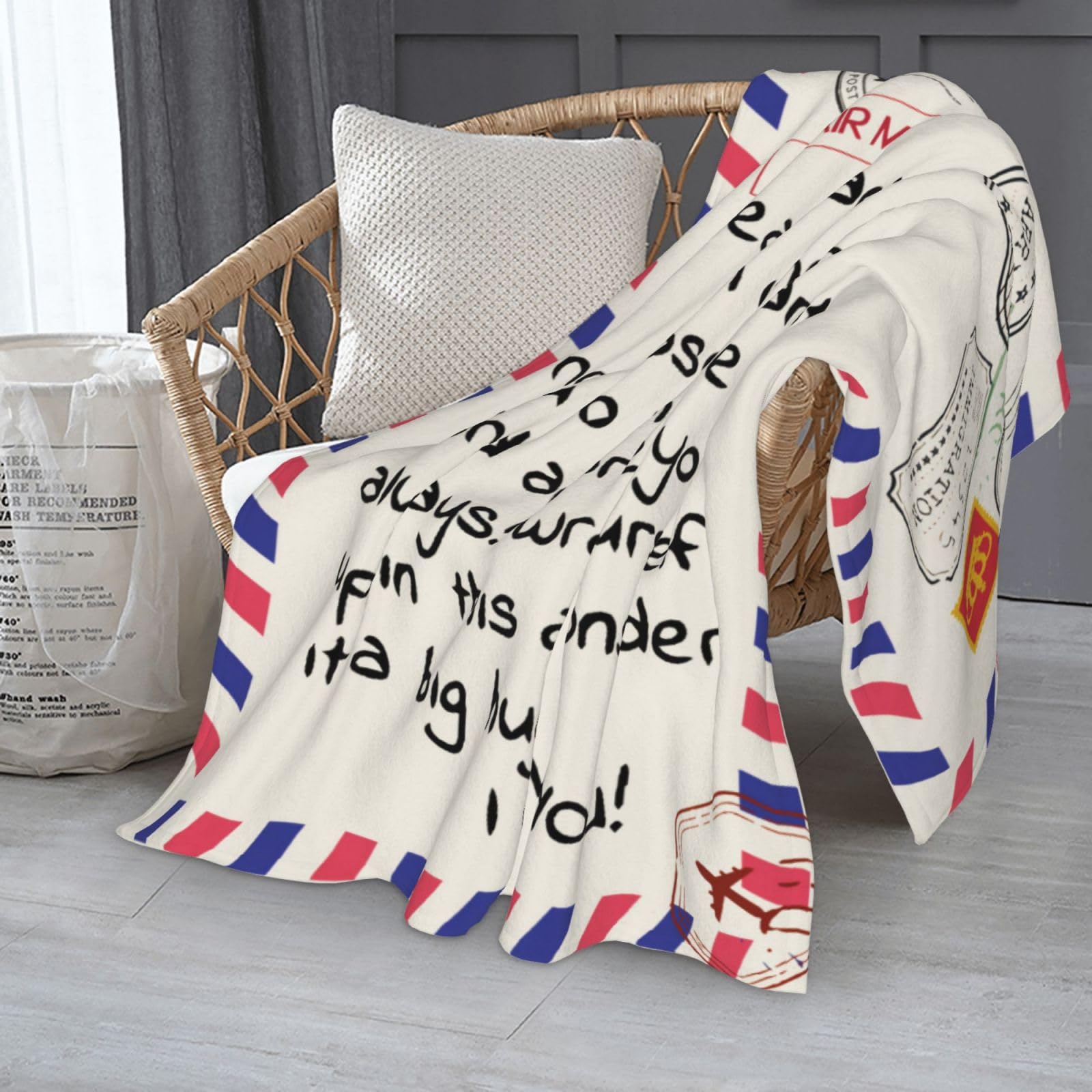 Throw Blankets Anniversary Birthday Gift for Mom from Daughter Son, Dear Mom Blanket for Mother's Day, Super Soft Flannel Throw Blankets for Christmas Valentines Day for Bed Couch(50x60)
