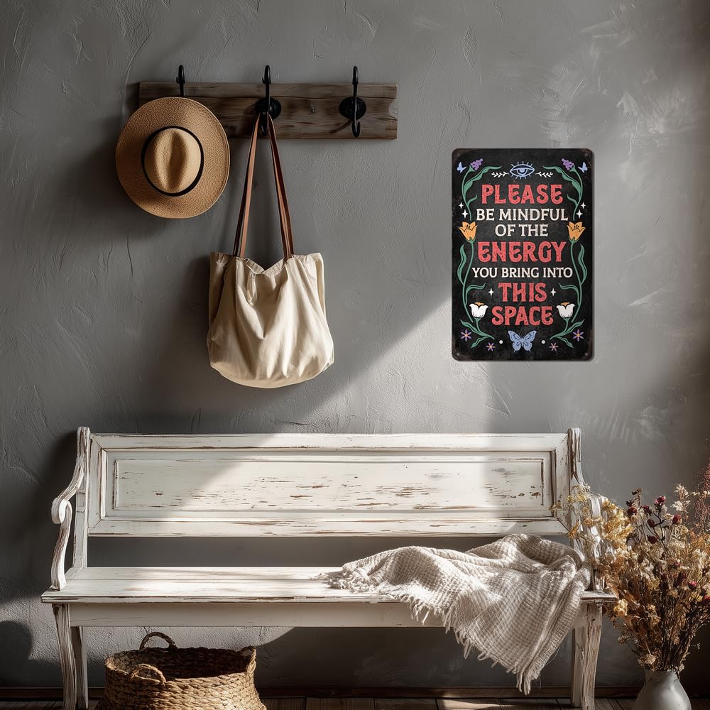 Heuhuww Grandparents Gifts-Vintage Grandparents House Rules Metal Sign for Grandma Grandpa from Grandkids Rustic Farm Home Kitchen Decor 12" x 8"(H19)