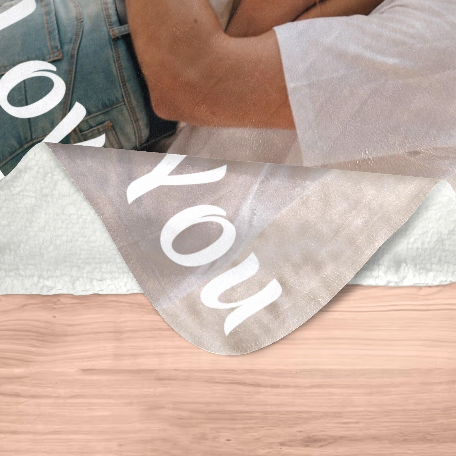 inkArts Custom Blanket Throws with Photos Text Personalized with Picture Customizable, Customize for Mom, Dad, Couple, Girlfriend, Boyfriend, Husband & Wife