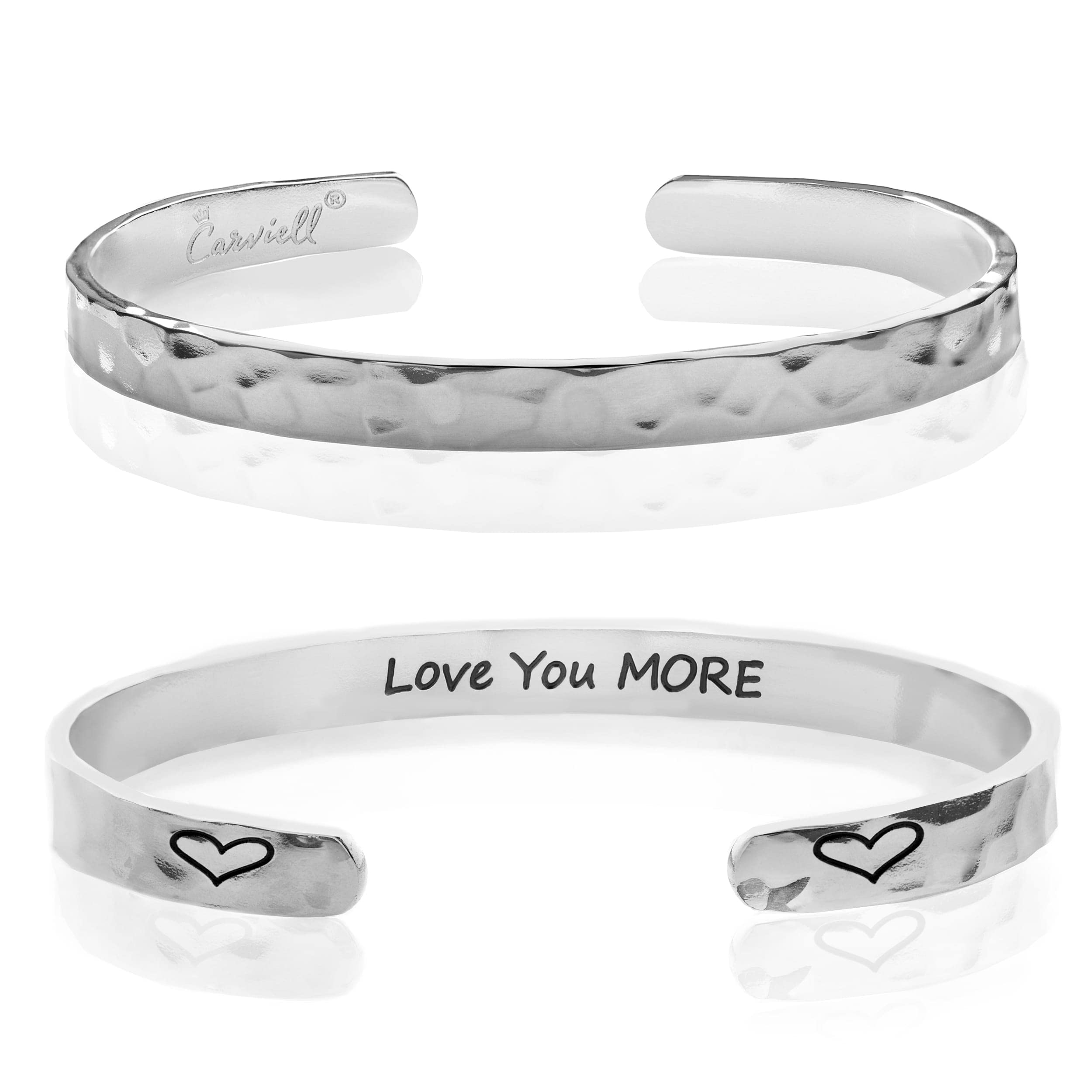 Carviell Bracelet - Gifts for Women – Inspirational, Friendship, Love, Mom, Daughter, Sister, Christian, Graduation, Memorial & Wedding Gifts – 100+ Phrases – Stainless Steel, Gift-Ready