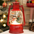 Snow Globe Christmas Decorations Indoor, Santa Claus Lighted Musical Christmas Snow Globes Lantern with Glitter & 6H Timer, Santa Claus Christmas Decorations for Home