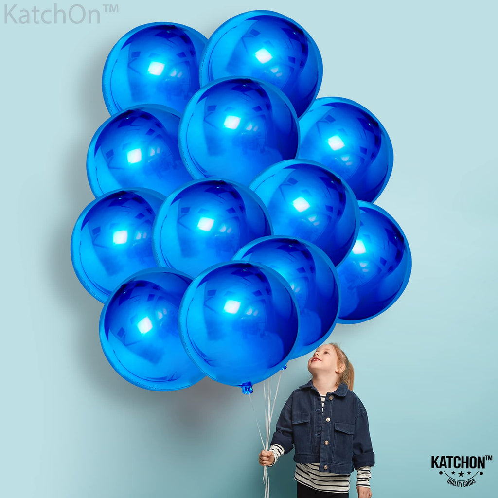KatchOn, Large Gold Foil Balloons - 22 Inch, Pack of 12 | Gold Balloons for Graduation Decorations 2026 | Mylar Balloons for Anniversary, Wedding, Golden Birthday Party Decorations