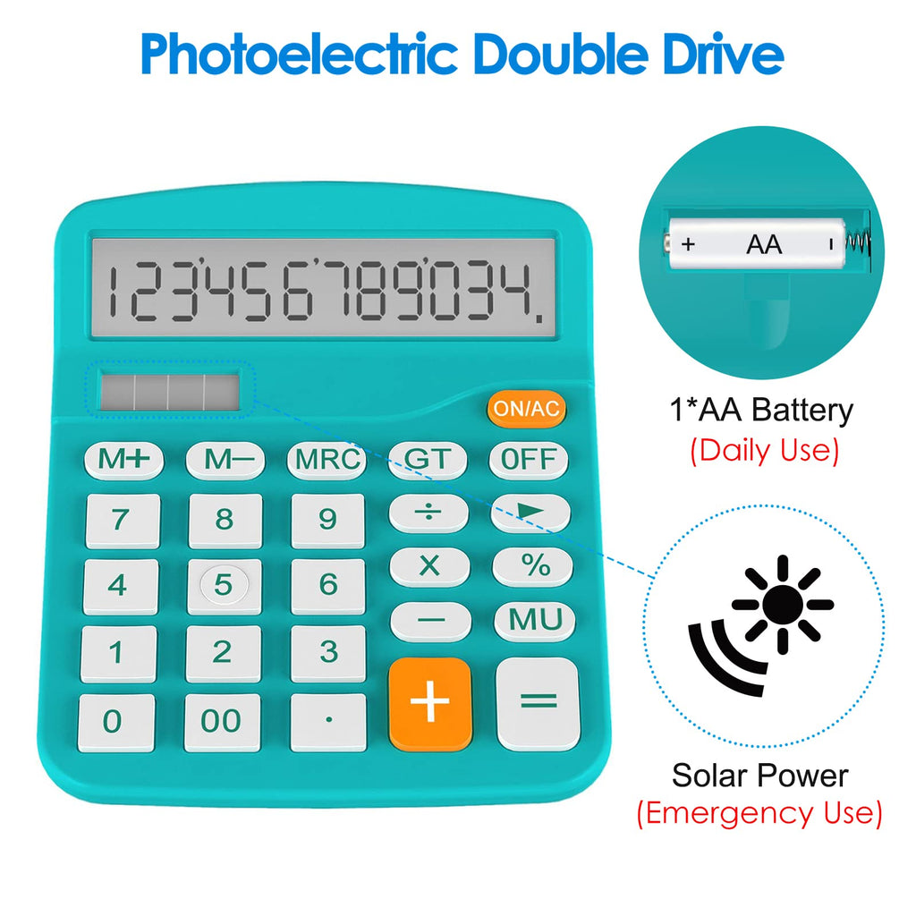 Helect Calculator, Standard Function Calculator (Black)