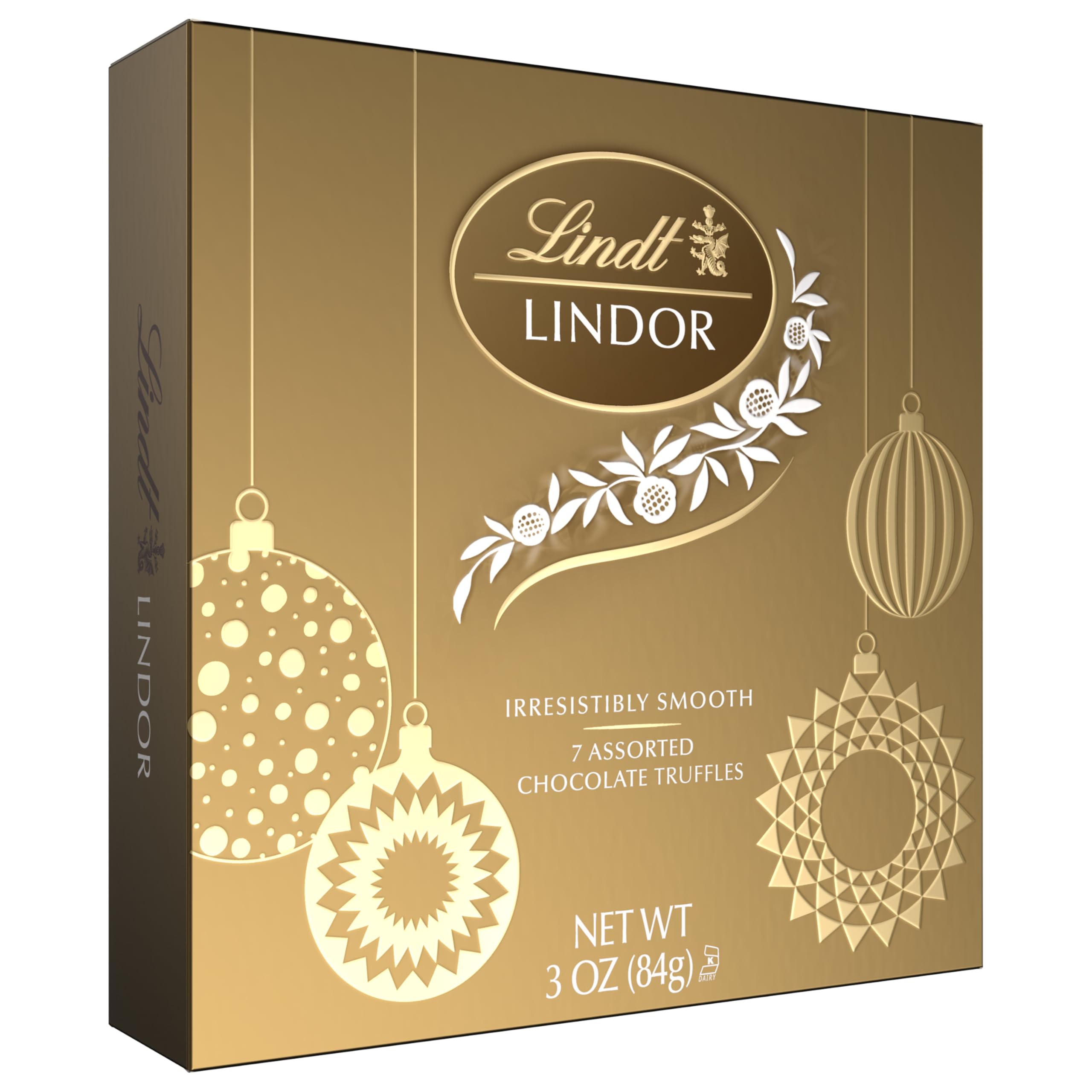 Lindt LINDOR Holiday Snickerdoodle White Chocolate Candy Truffles with Smooth, Melting Truffle Center, 8.5 oz. Bag
