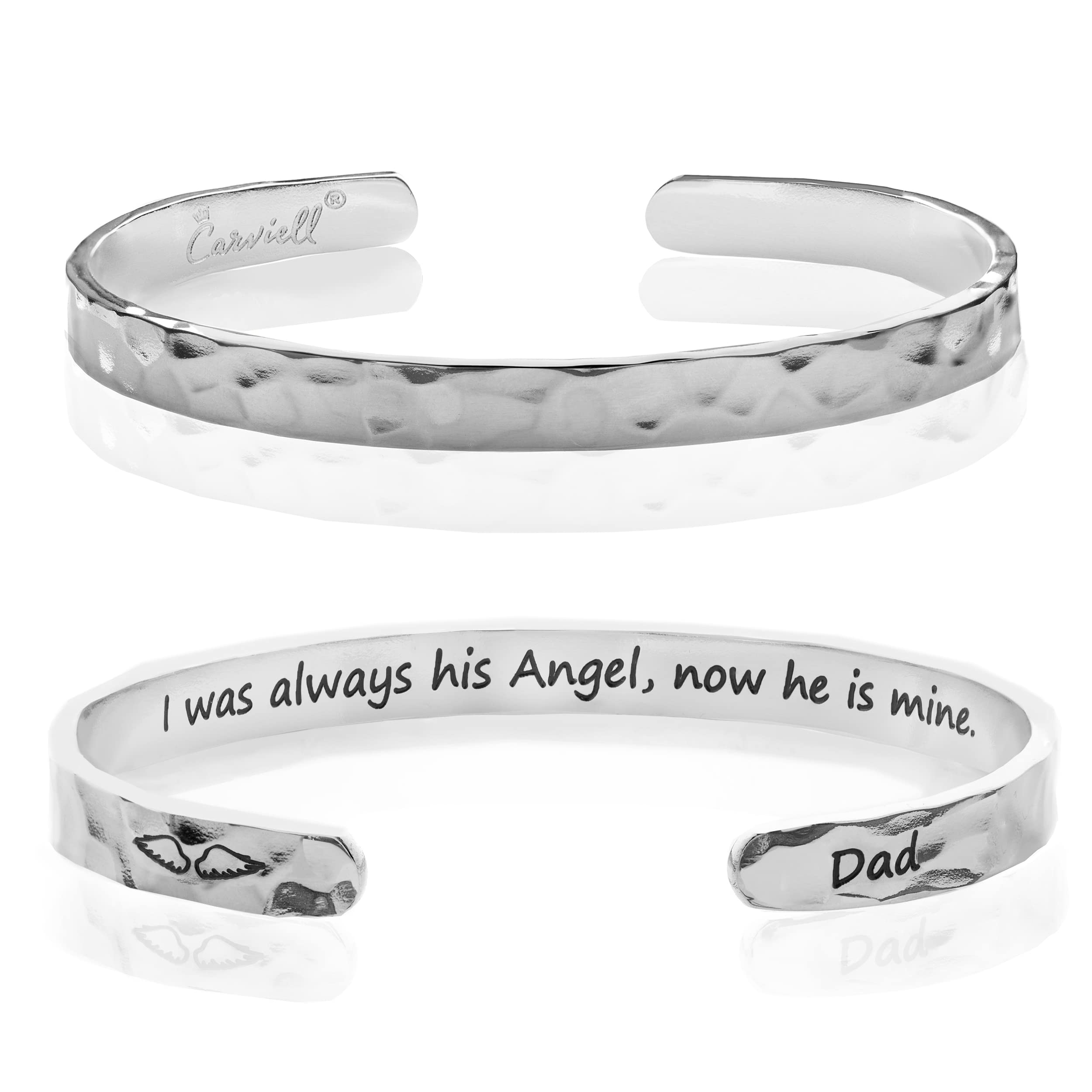 Carviell Bracelet - Gifts for Women – Inspirational, Friendship, Love, Mom, Daughter, Sister, Christian, Graduation, Memorial & Wedding Gifts – 100+ Phrases – Stainless Steel, Gift-Ready
