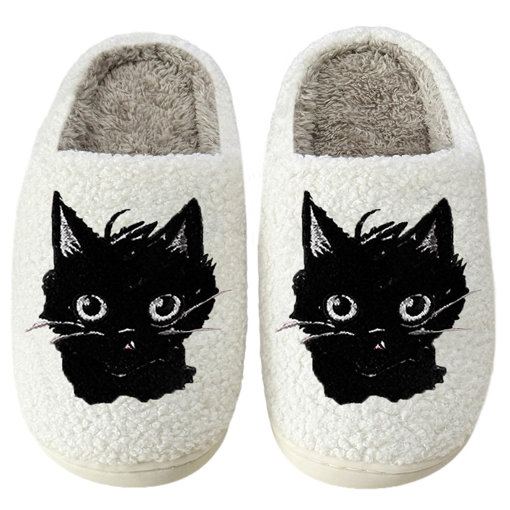 Cute Animal Slippers for Women Men Winter Fluffy Warm House Slippers Soft Plush Indoor outdoor Shoes