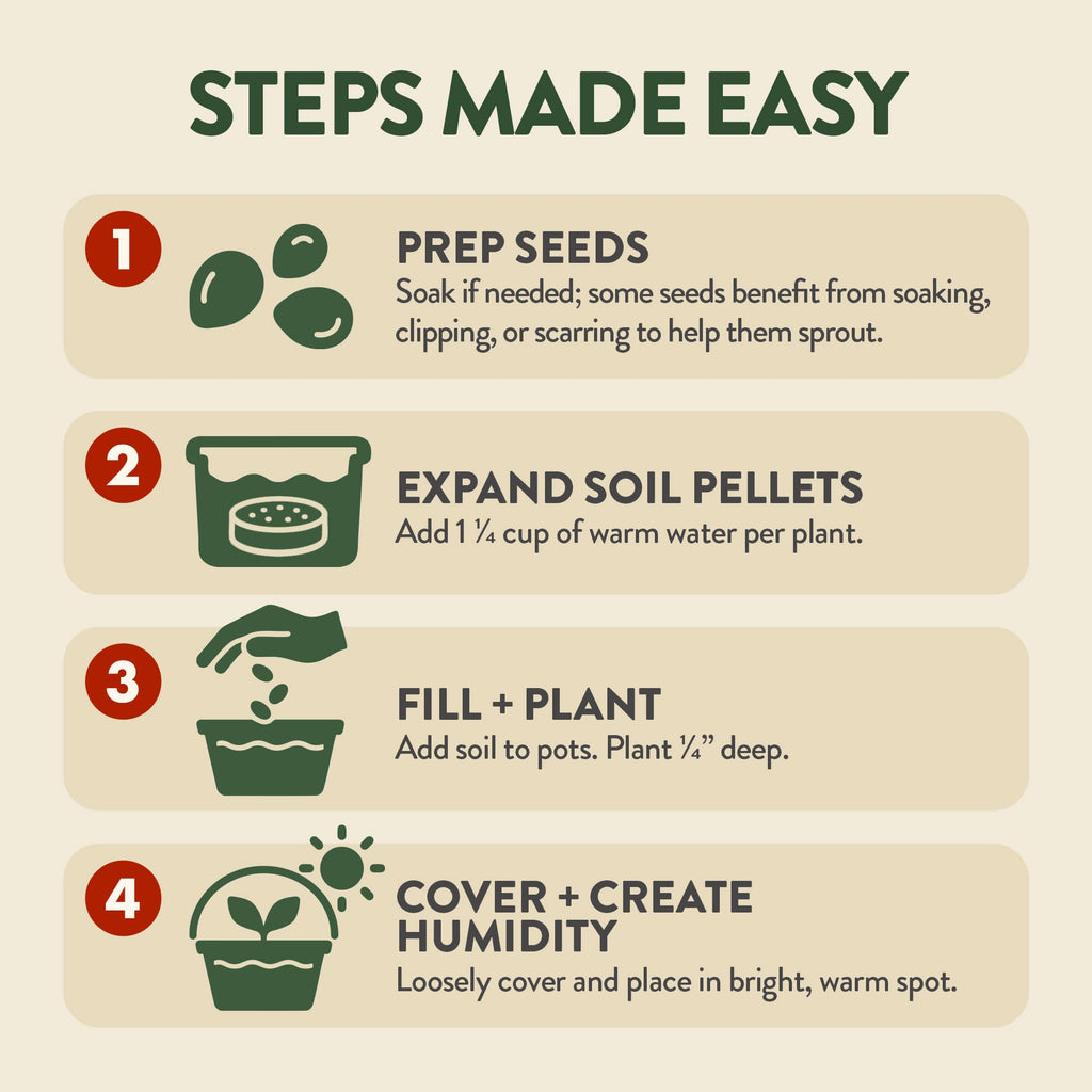 HOME GROWN Herb Garden Planter Indoor Kit – Unique Christmas Gift for Adults, Men, & Women - Grow 4 Heirloom Herb Seeds on Kitchen Window – Beginner DIY Craft & Hobby Gardening Gift for Plant Lovers