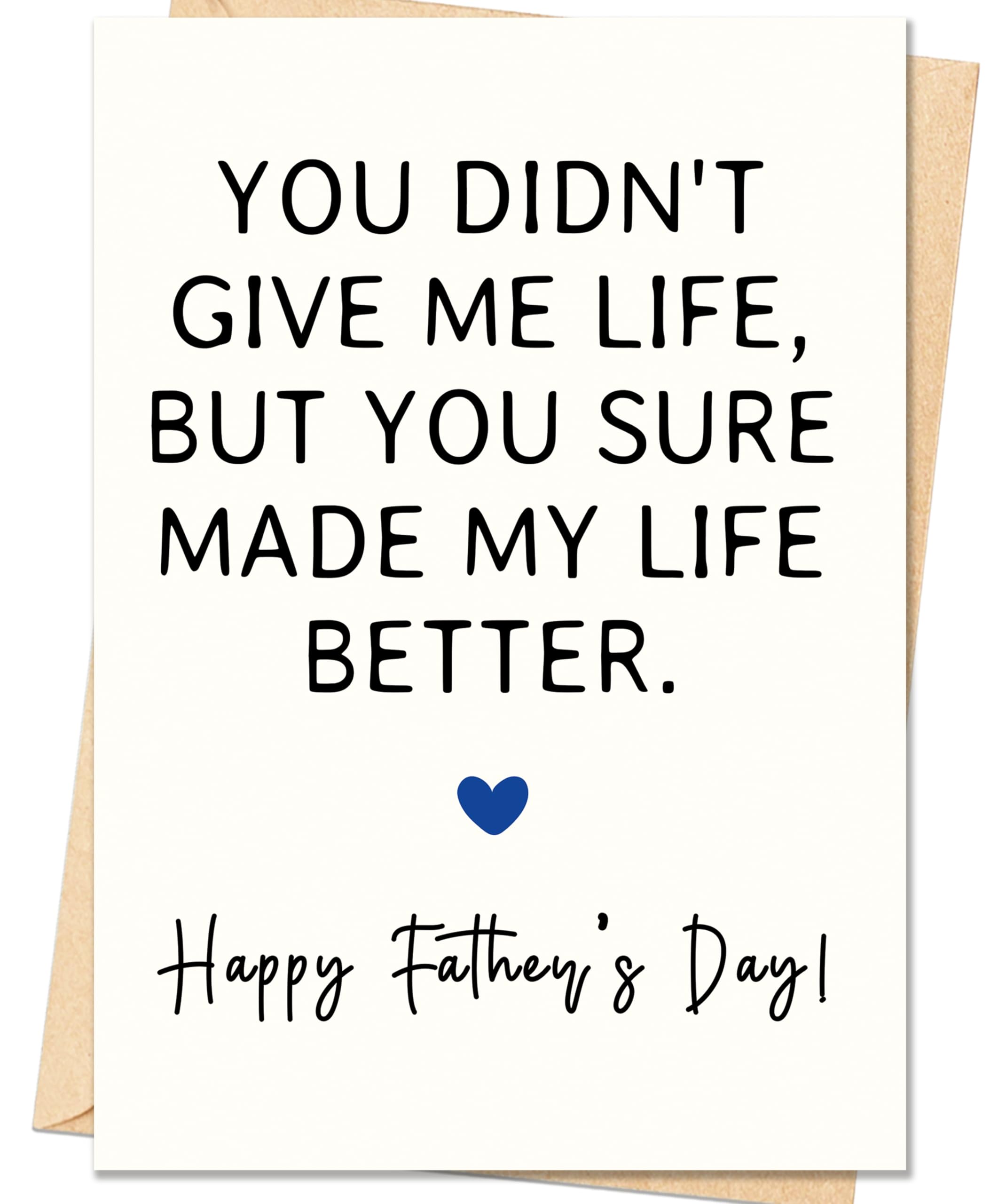 IDU Fathers Day Card, Funny Fathers Day Cards Gifts Decorations for Dad from Daughter, Happy Father's Day Cards Gifts Ideas with Envelope, Cute Humor Like Father Like Daughter Card