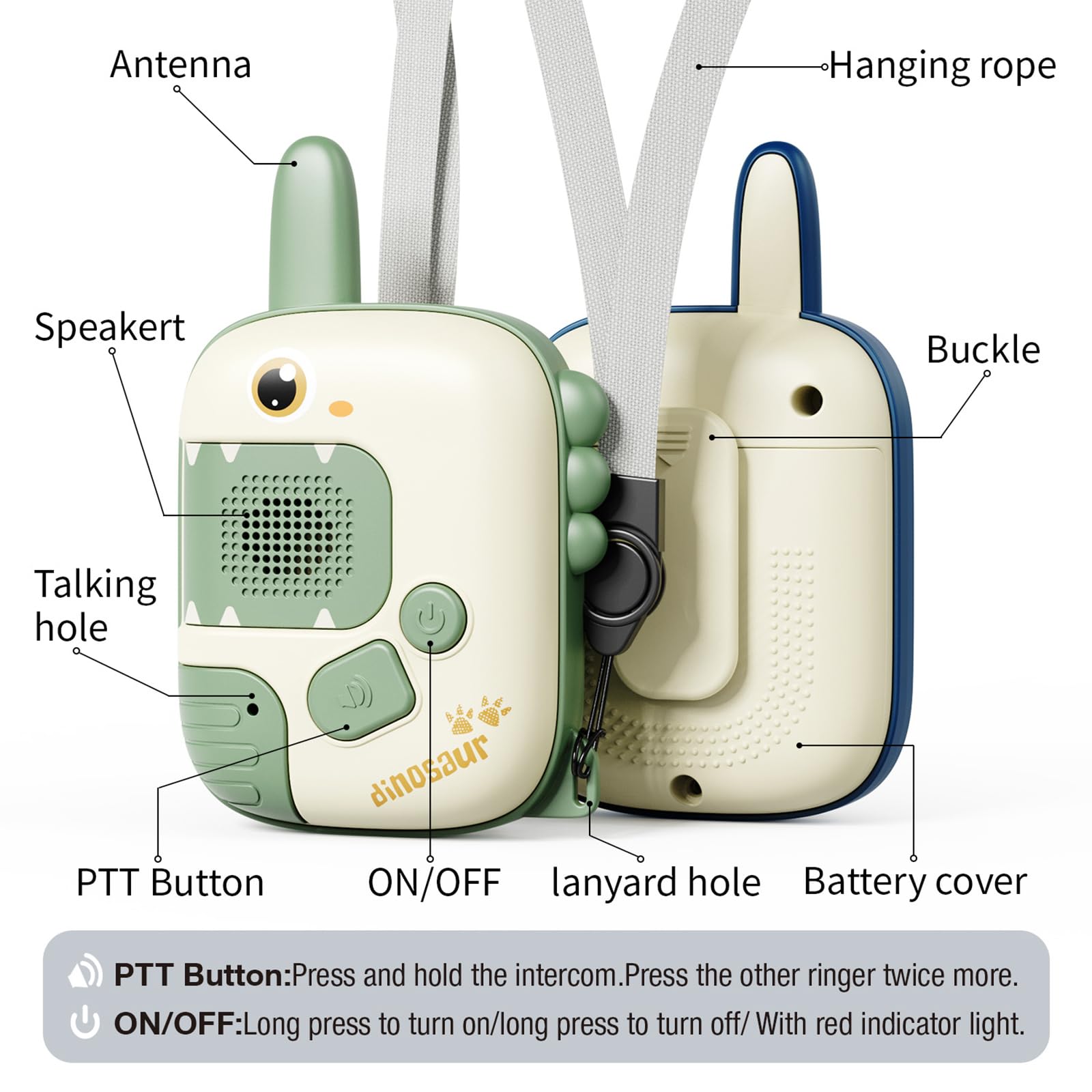 JKGIFTS Walkie Talkies Toys for Girls:Unicorn Toys 2 Pack Birthday Gifts for 3 4 5-7 8 Year Old Girls Toy for 4 5 6 7 8-10 Year Old Camping Outdoor Game,Christmas Stocking Stuffers for Girls Kids
