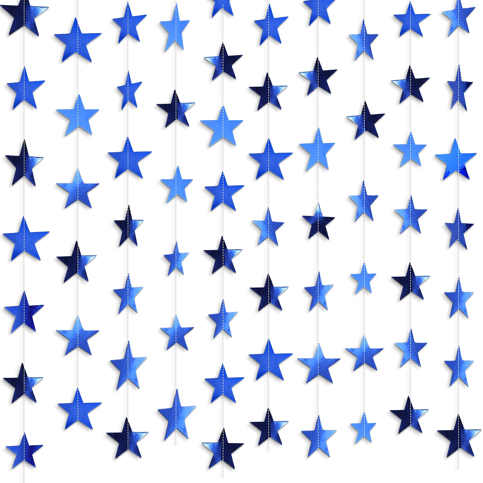Patelai Glitter Star Garland Banner 2026 Graduation Decor 130 Feet Star Hanging Banner Twinkle Backdrop for Party Birthday Classroom Wedding Supplies(Gold)