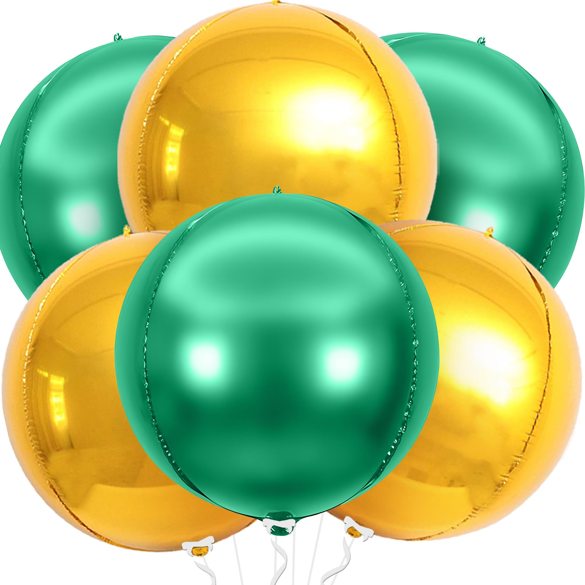 KatchOn, Big Silver Disco Ball Balloons - 22 Inch, Pack of 6 | Disco Party Decorations, 4D Sphere Disco Balloons for 70s Theme Party Decor, Bachelorette Party Decorations | Graduation Decorations 2026