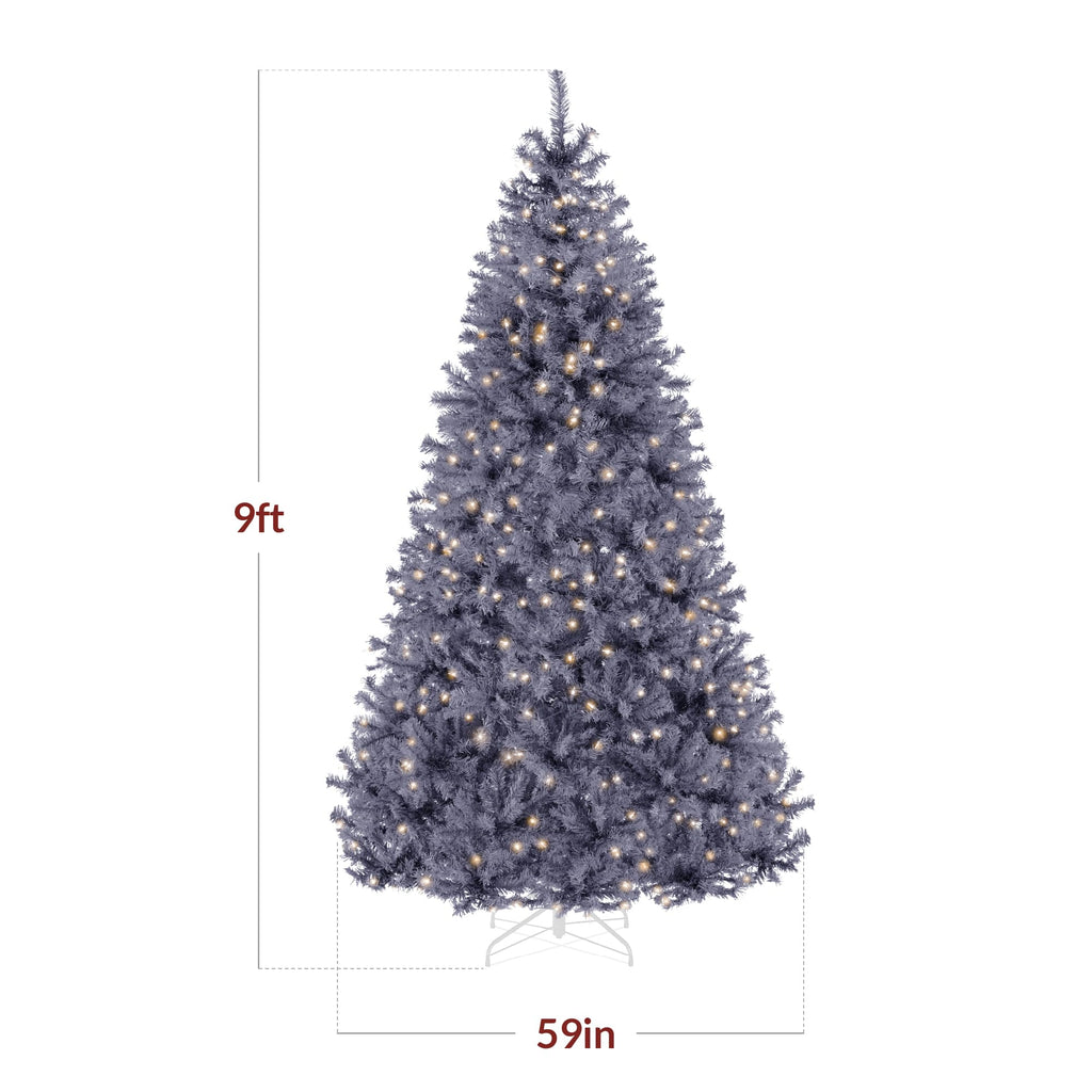 Best Choice Products White Christmas Tree 6ft Pre-Lit Artificial Pine Tree Premium Holiday Decoration w/Warm White Lights, Stand, Easy Assembly