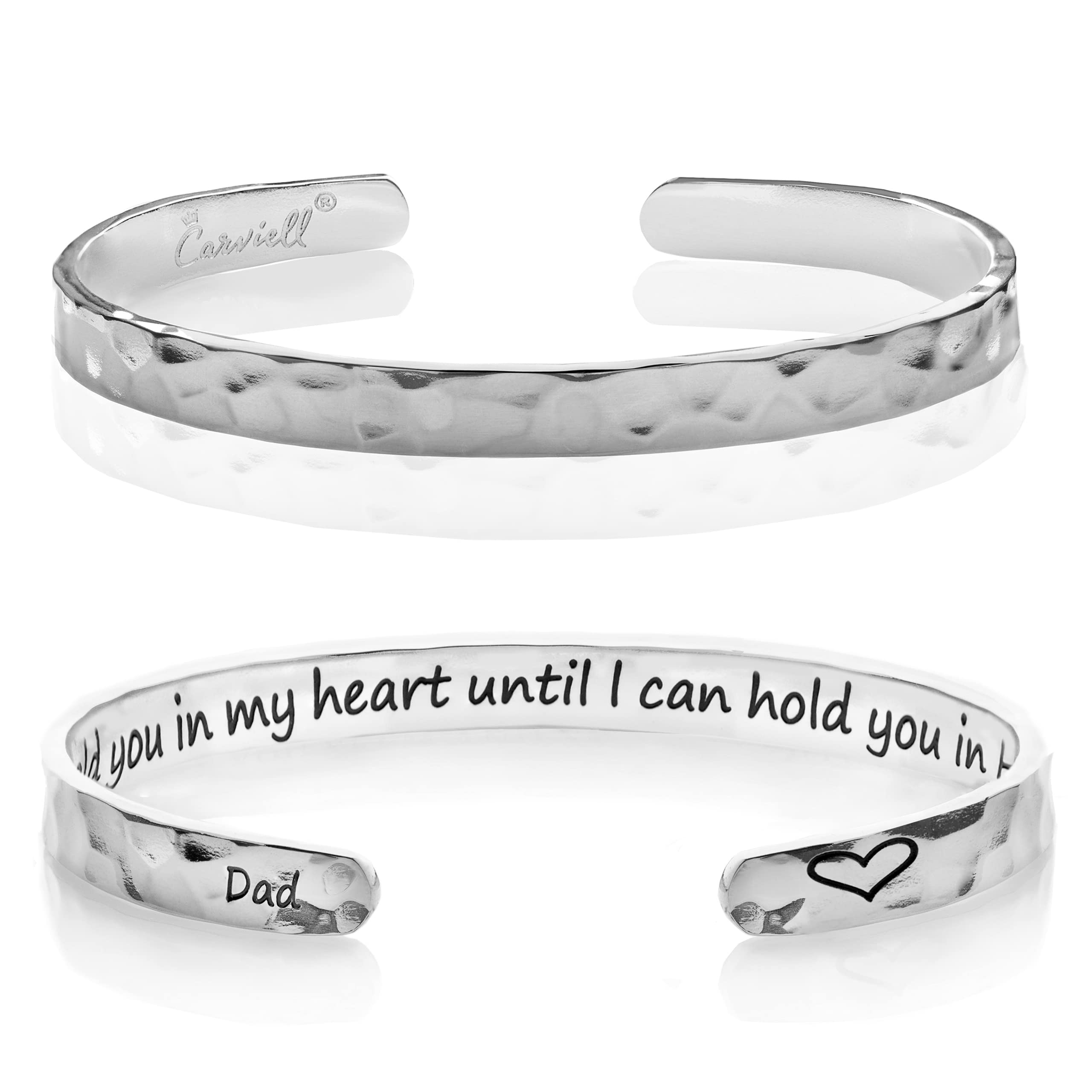 Carviell Bracelet - Gifts for Women – Inspirational, Friendship, Love, Mom, Daughter, Sister, Christian, Graduation, Memorial & Wedding Gifts – 100+ Phrases – Stainless Steel, Gift-Ready