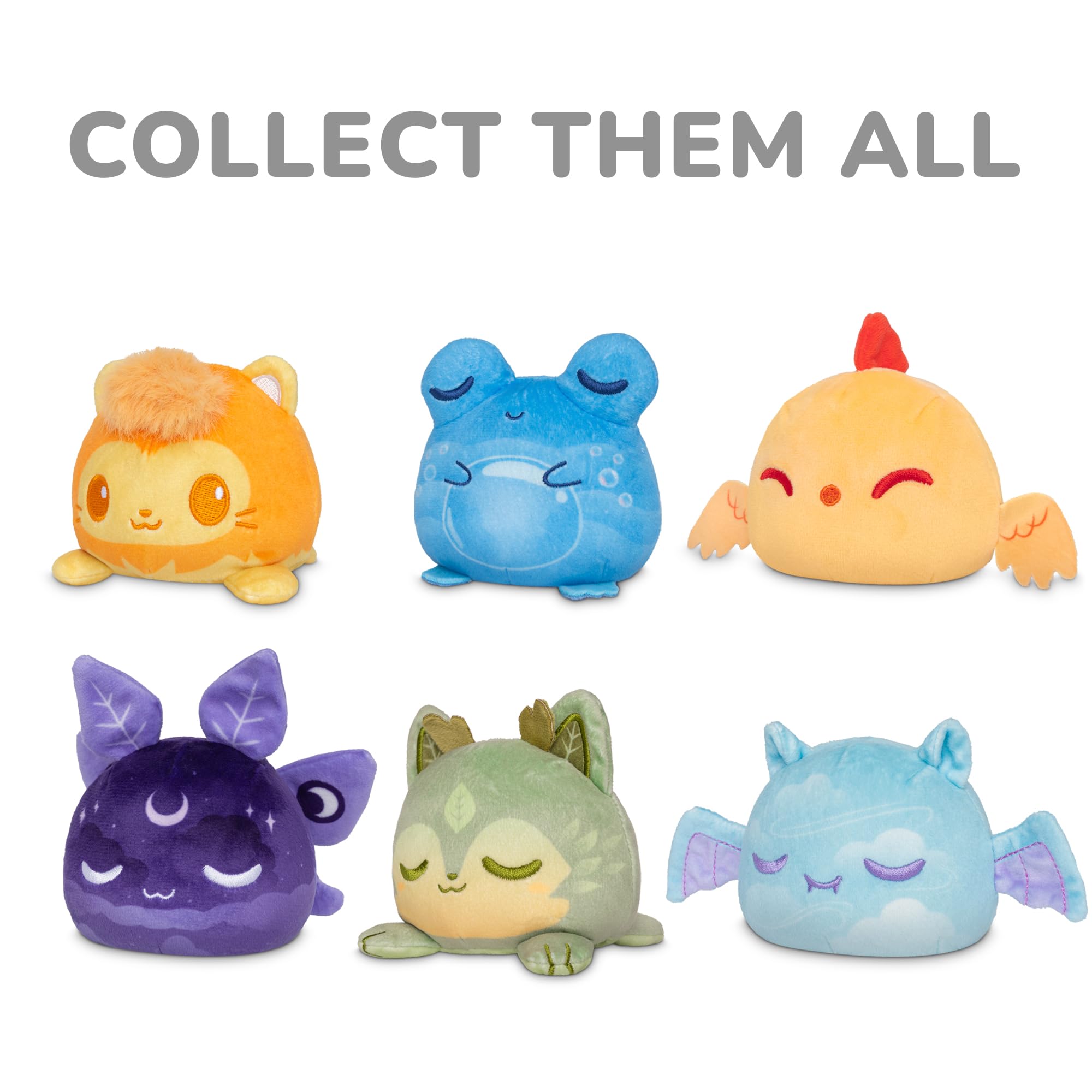TeeTurtle Spooky Surprise Series Reversible Plushie Mystery Box - 3-Inch Mini Two-Sided Blind Box Plush with Embroidered Details - Cute Collectible Halloween Toy for Kids, Teens, and Adults