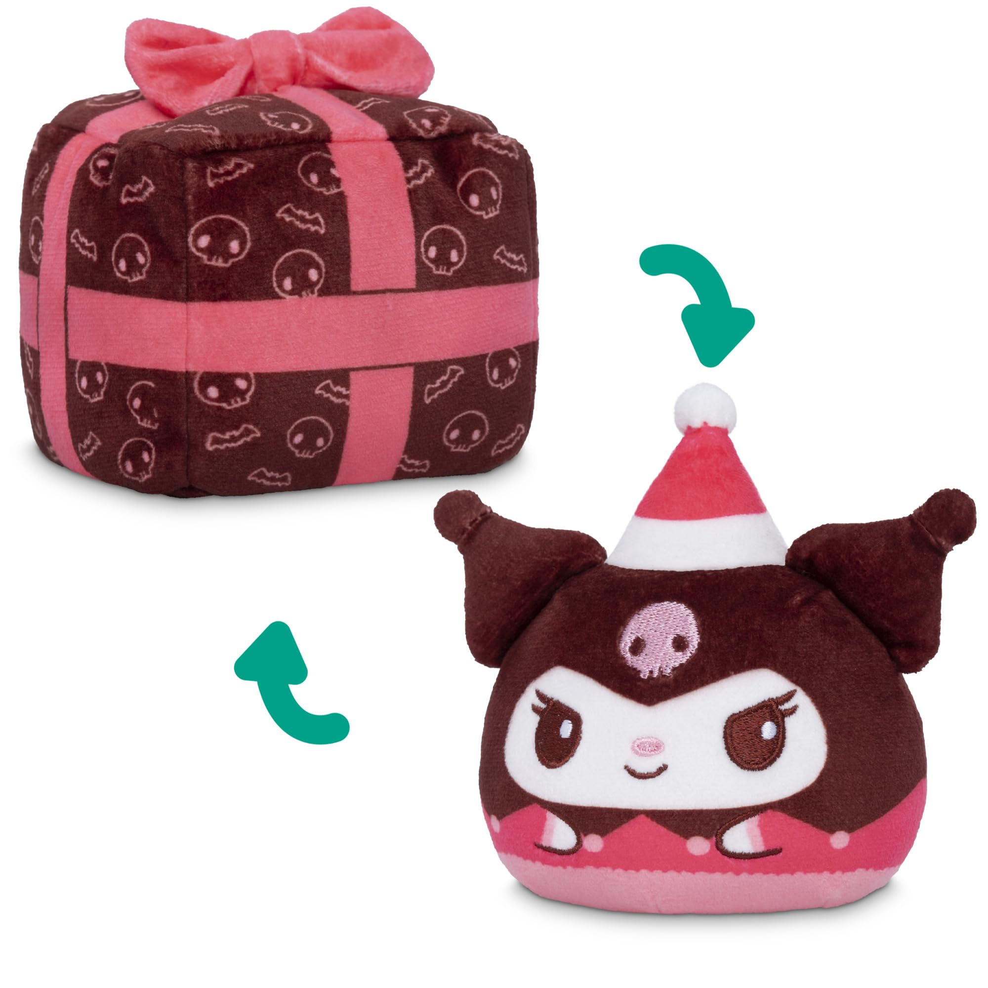 TeeTurtle Spooky Surprise Series Reversible Plushie Mystery Box - 3-Inch Mini Two-Sided Blind Box Plush with Embroidered Details - Cute Collectible Halloween Toy for Kids, Teens, and Adults