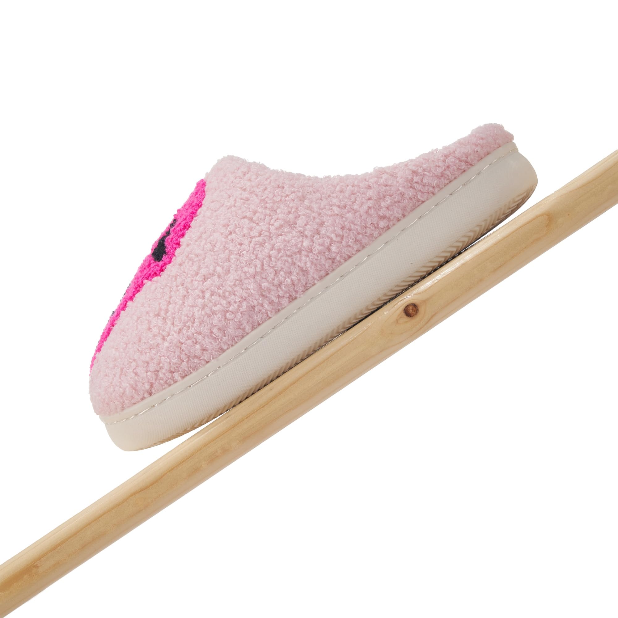 Halloween Slippers for Women Retro Soft Cozy Comfy Plush Lightweight Slip-on Indoor Outdoor Anti-Skid Sole Christmas House Shoes