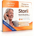 Storii - Record Your Life Story: Guided Voice Journal & Audio Memoir - A Unique Way to Share Your Story - 12 Months of Call Prompts & Automatic Transcription - Gift for Mom, Dad, Grandma & Grandpa