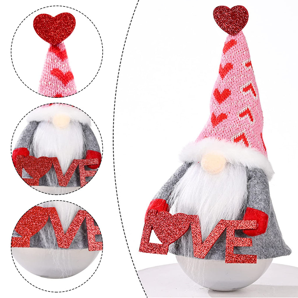 Valentines Day Decor - Valentines Day Decorations - Valentine Couple Gnomes Decorations for Home, Office - Valentine's Gifts for Her, Wife, Women, Girlfriend - Romantic Anniversary Vday Wedding Gift