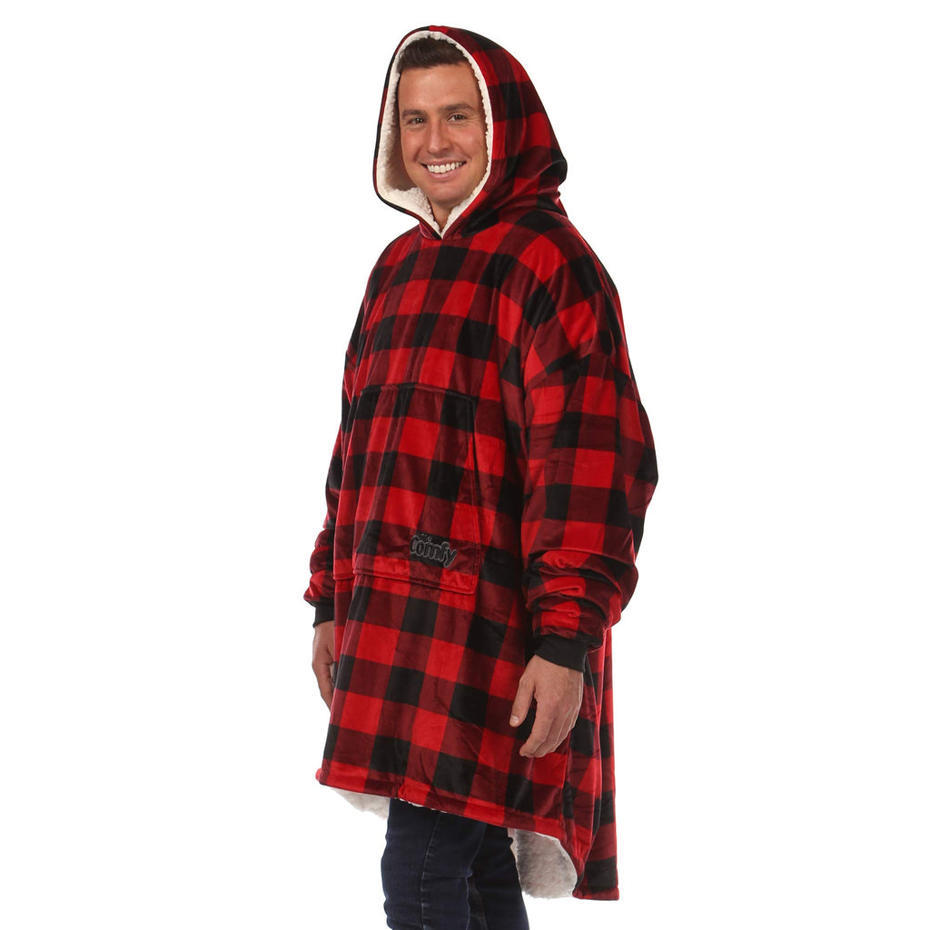 THE COMFY Original | From Shark Tank | Patented | Oversized Sherpa Wearable Blanket Hoodie| Gift for Women & Men | One Size