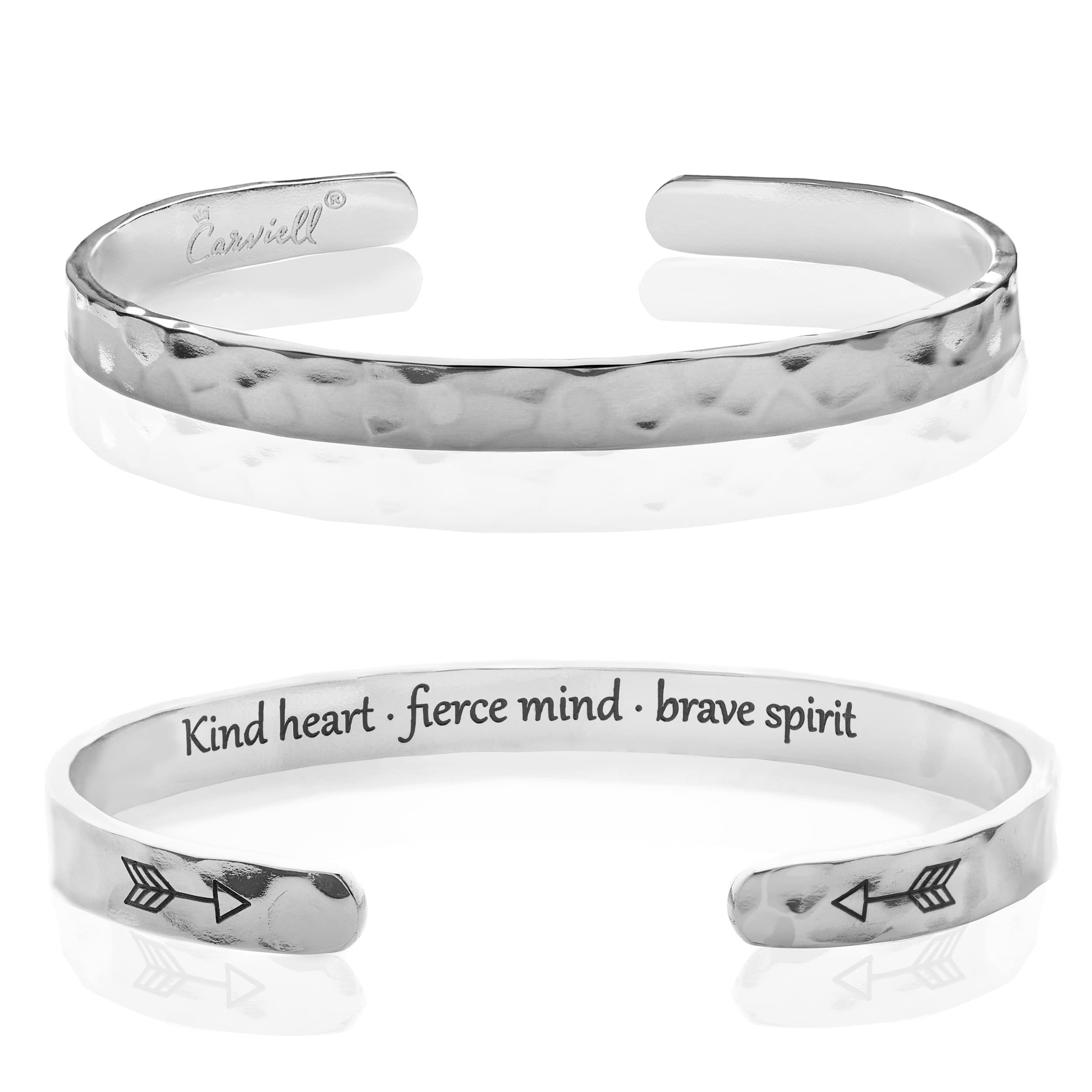 Carviell Bracelet - Gifts for Women – Inspirational, Friendship, Love, Mom, Daughter, Sister, Christian, Graduation, Memorial & Wedding Gifts – 100+ Phrases – Stainless Steel, Gift-Ready