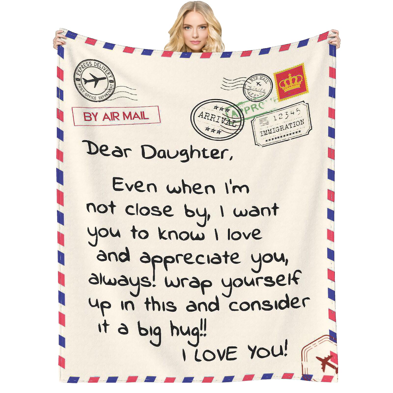 Throw Blankets Anniversary Birthday Gift for Mom from Daughter Son, Dear Mom Blanket for Mother's Day, Super Soft Flannel Throw Blankets for Christmas Valentines Day for Bed Couch(50x60)